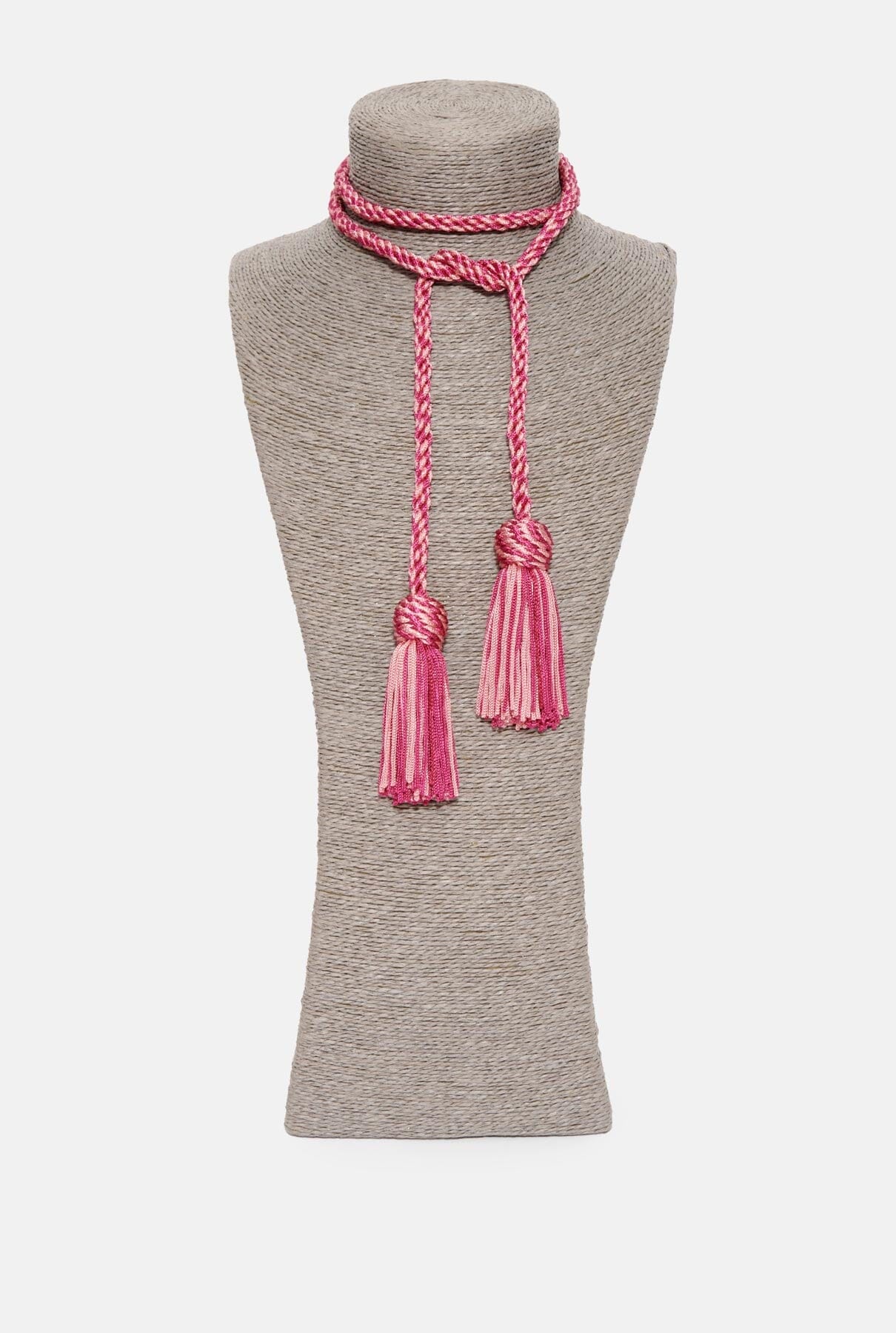 Cordón seda rosa Necklaces SOYFASCINANTE