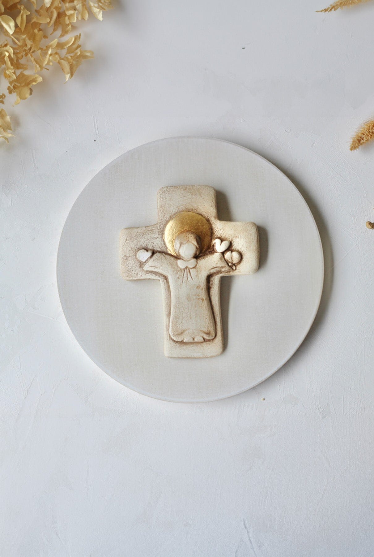 Cruz neutra con pan de oro Kids Accessories Mezzetta Kids