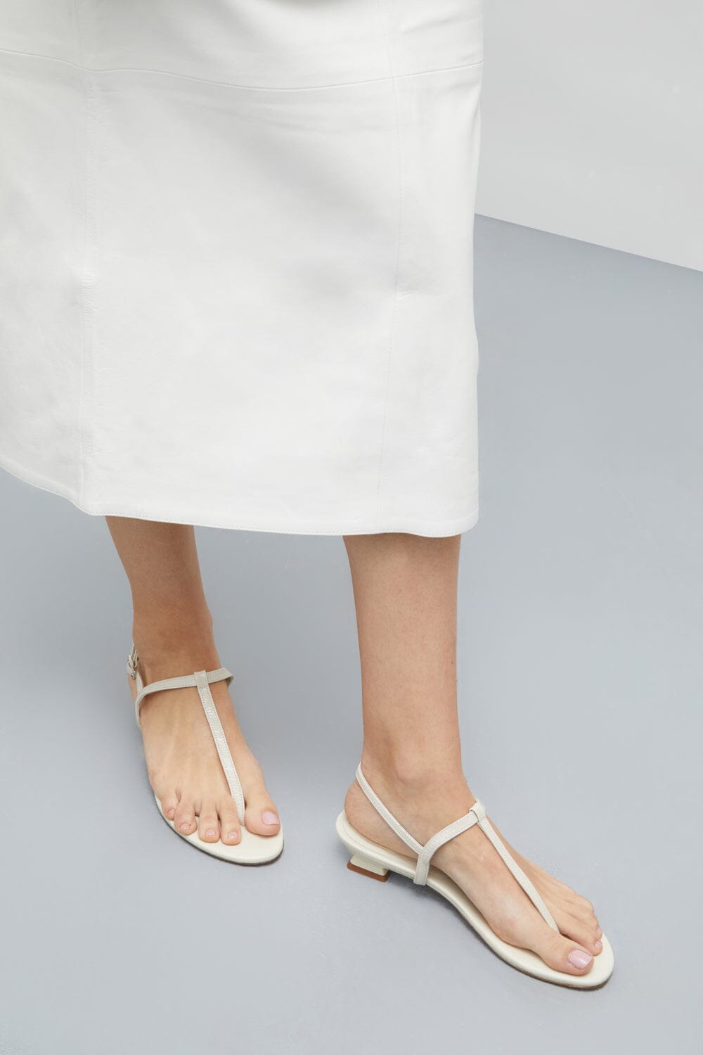 Daphne Sandals in Ivory Patent Leather Daphne AUGUSTA