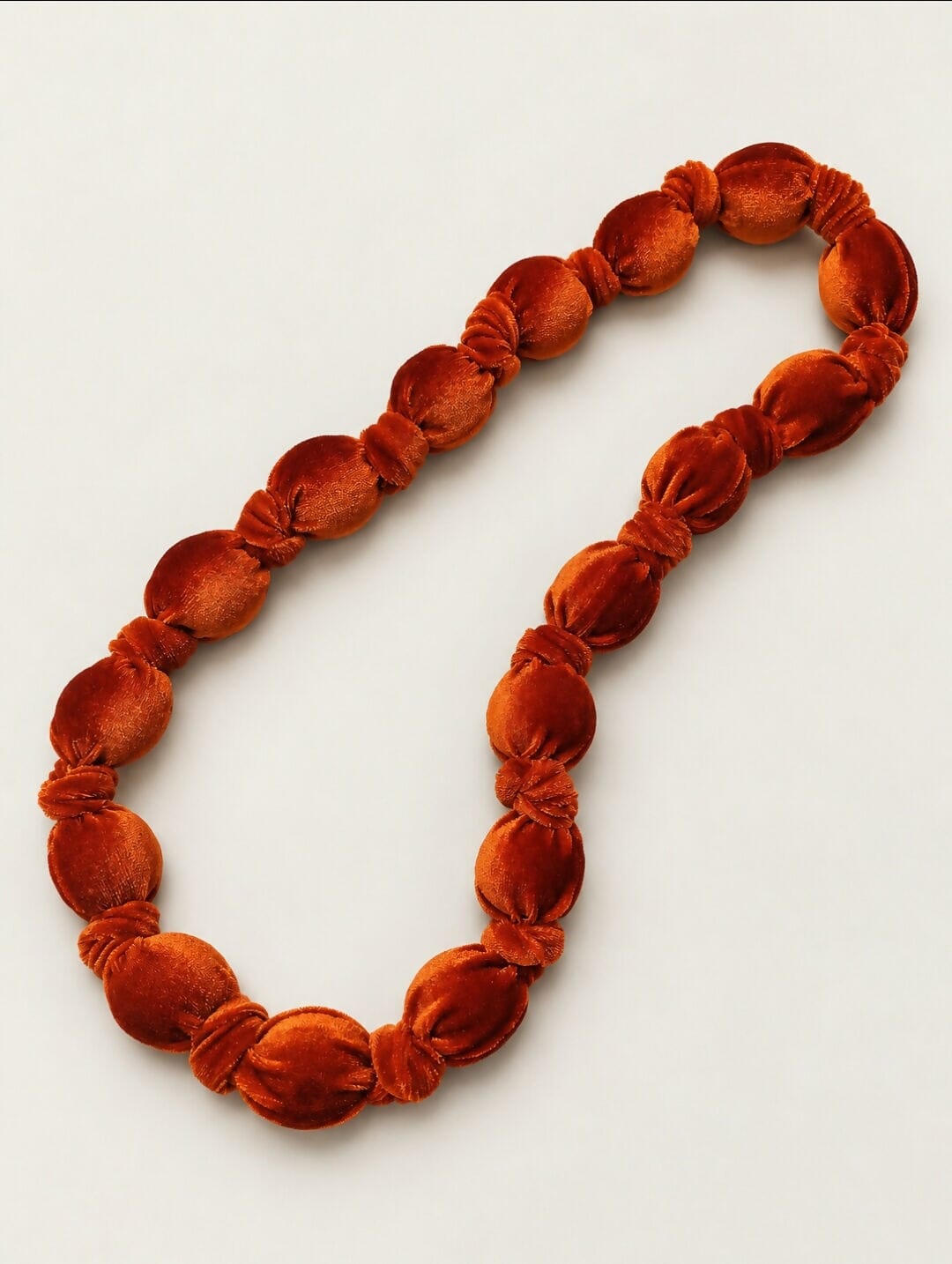 Dina Terracotta Velvet Necklace Necklaces Coterelle