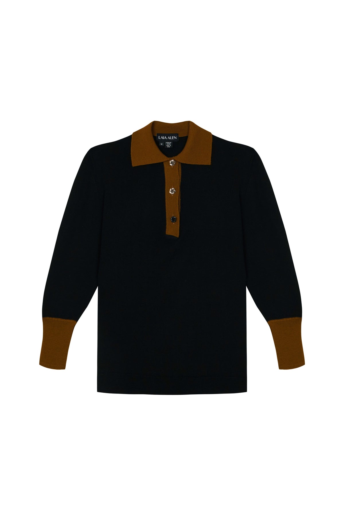 Emily Cashmere Polo Black Shirts & blouses Laia Alen
