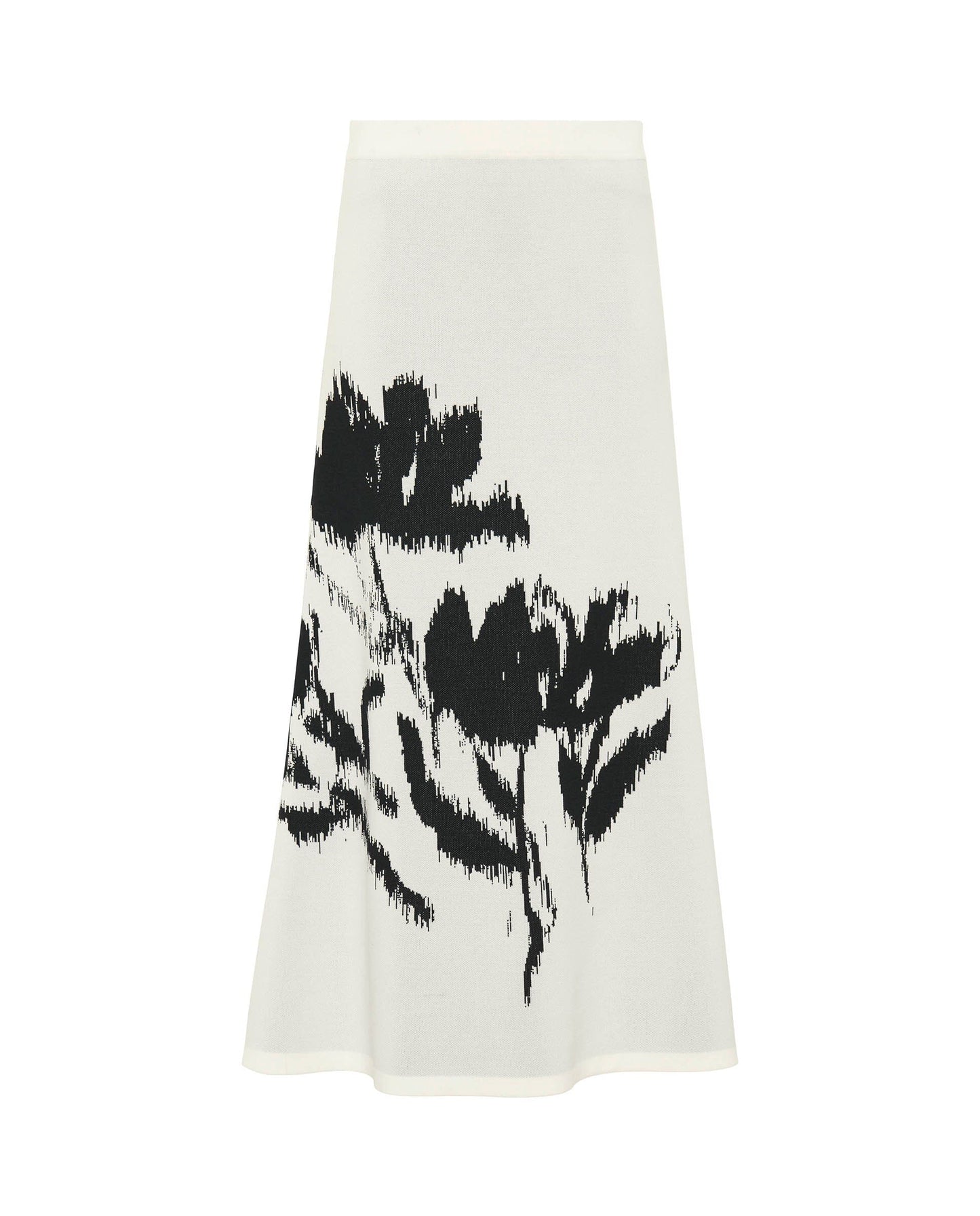 Falda blanca de punto jacquard Skirts Mirto