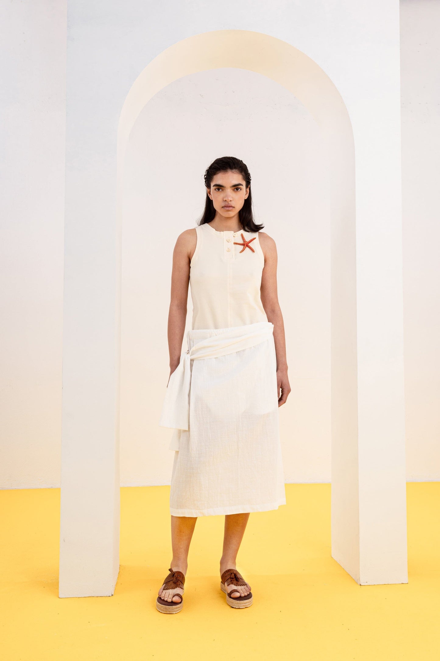 FALDA DHAYA LAZO BLANCO Skirts SOY FASCINANTE