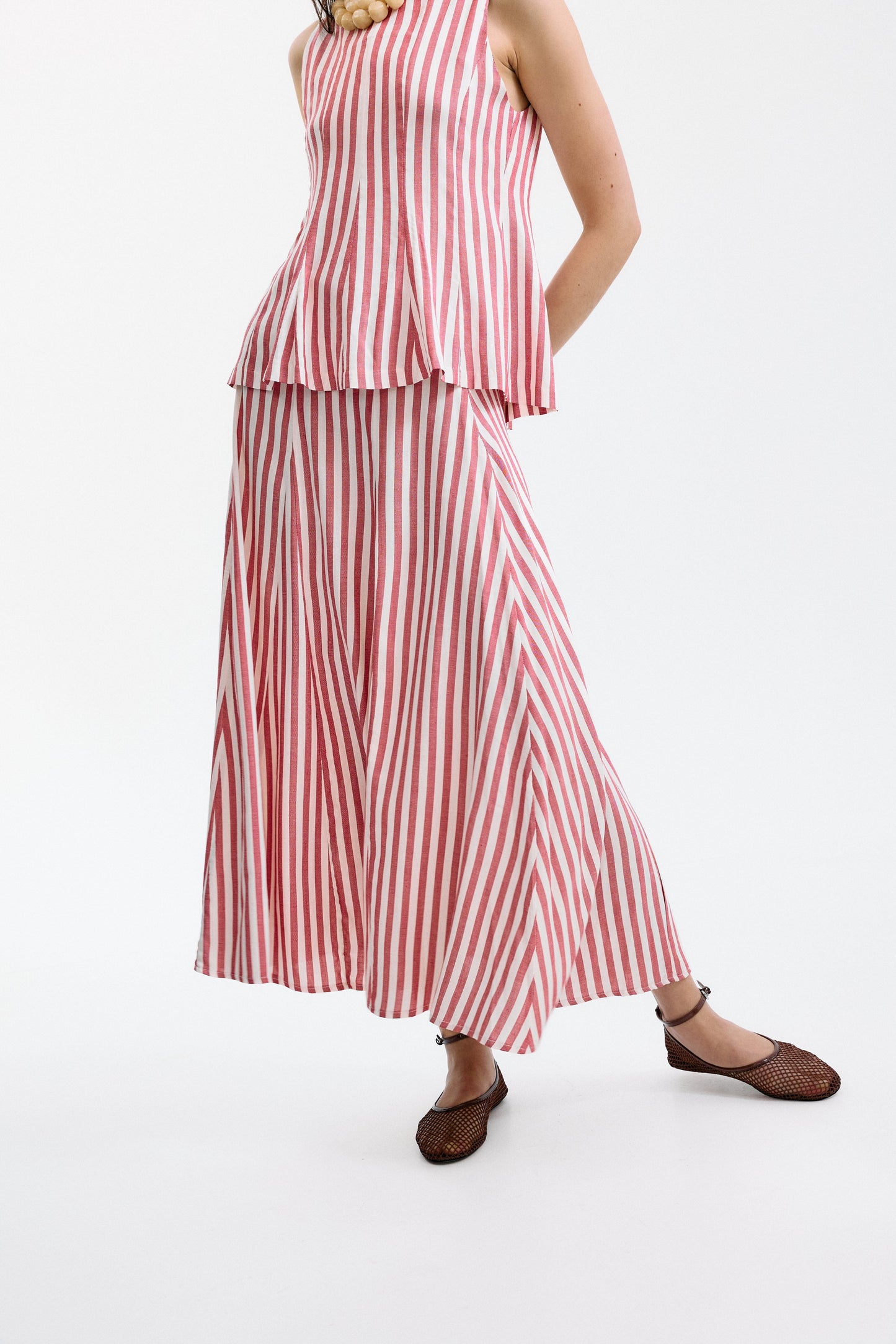 Falda Gelosia Rayas Rojas Skirts IPA BRAND