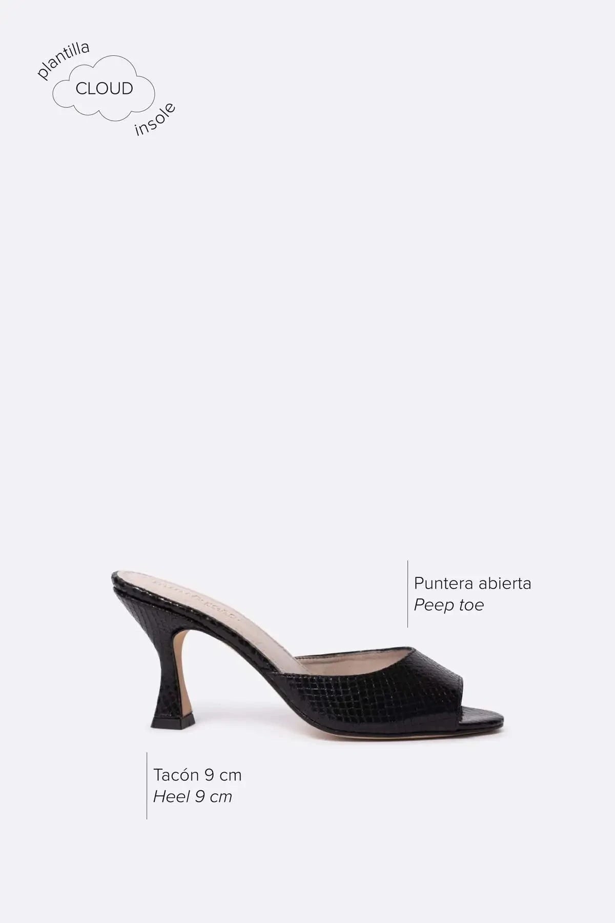 Farah new electra negro Heels Mint and Rose