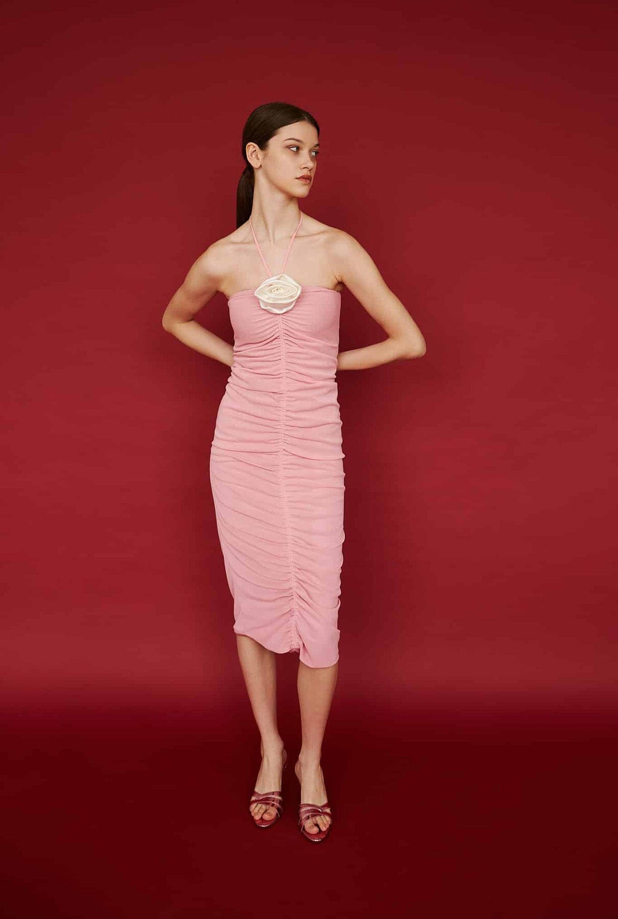 Flor blanca punto de seda Ornaments Marta Martí