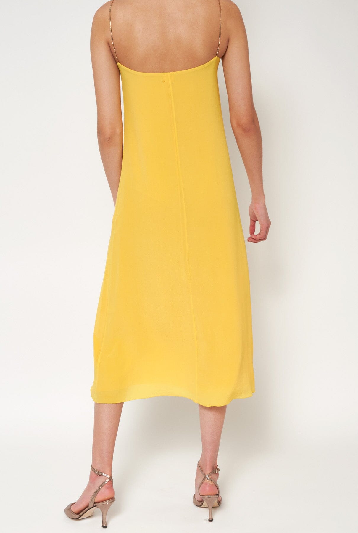 Flor Reversible Midi Yellow Dresses Atelier Aletheia