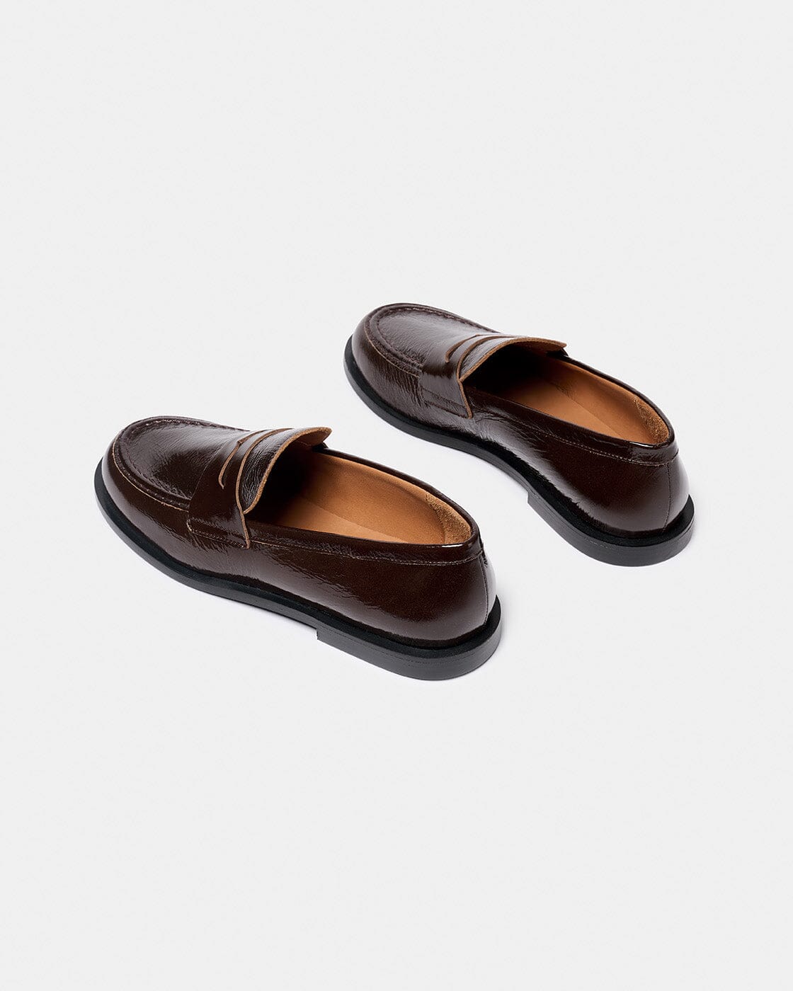 GLASS CHOCOLATE GLOSS Loafers Naguisa