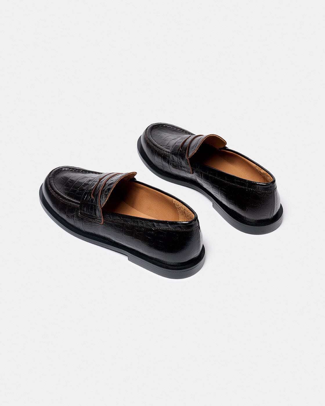 GLASS COCO MARRÓN OSCURO Loafers Naguisa
