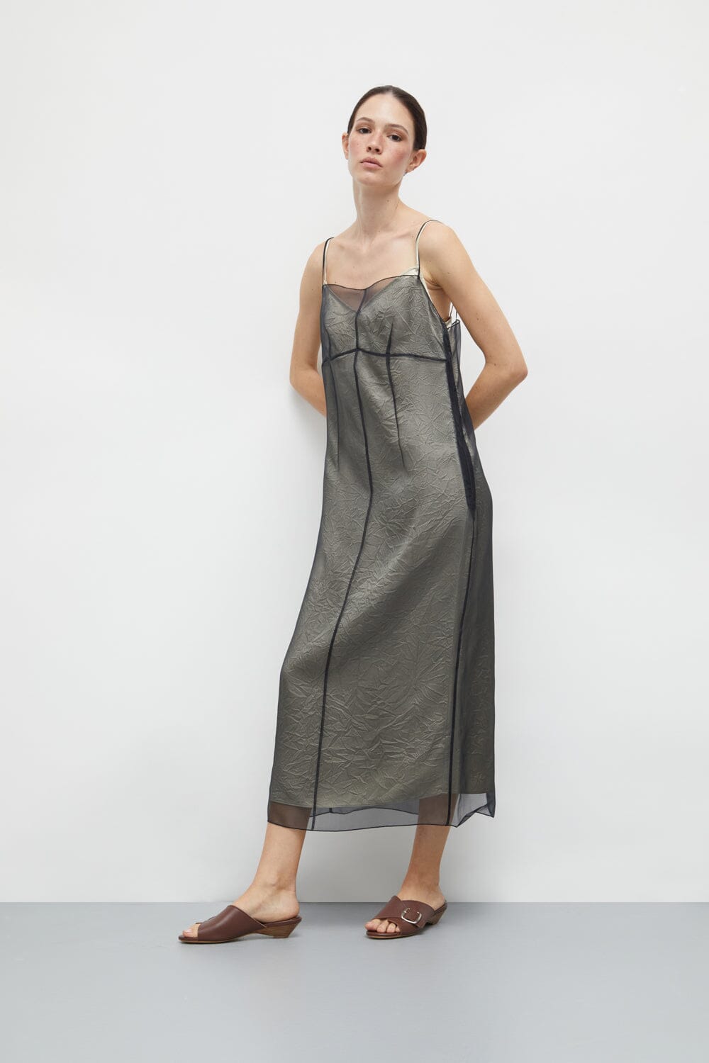 Grace Sandals in Chocolate Leather Grace AUGUSTA