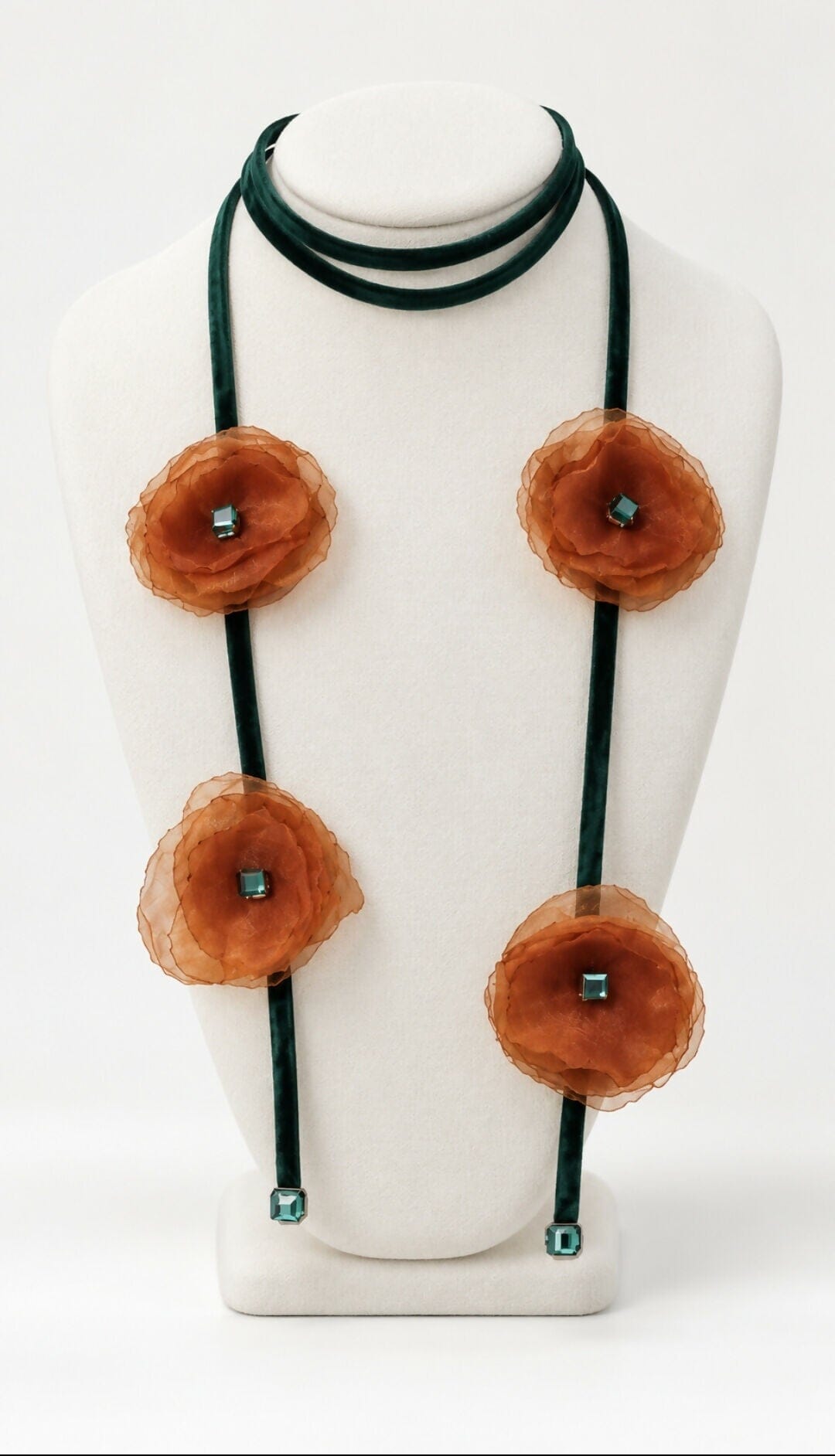 Handcrafted Earth and Green Necklace Necklaces Coterelle