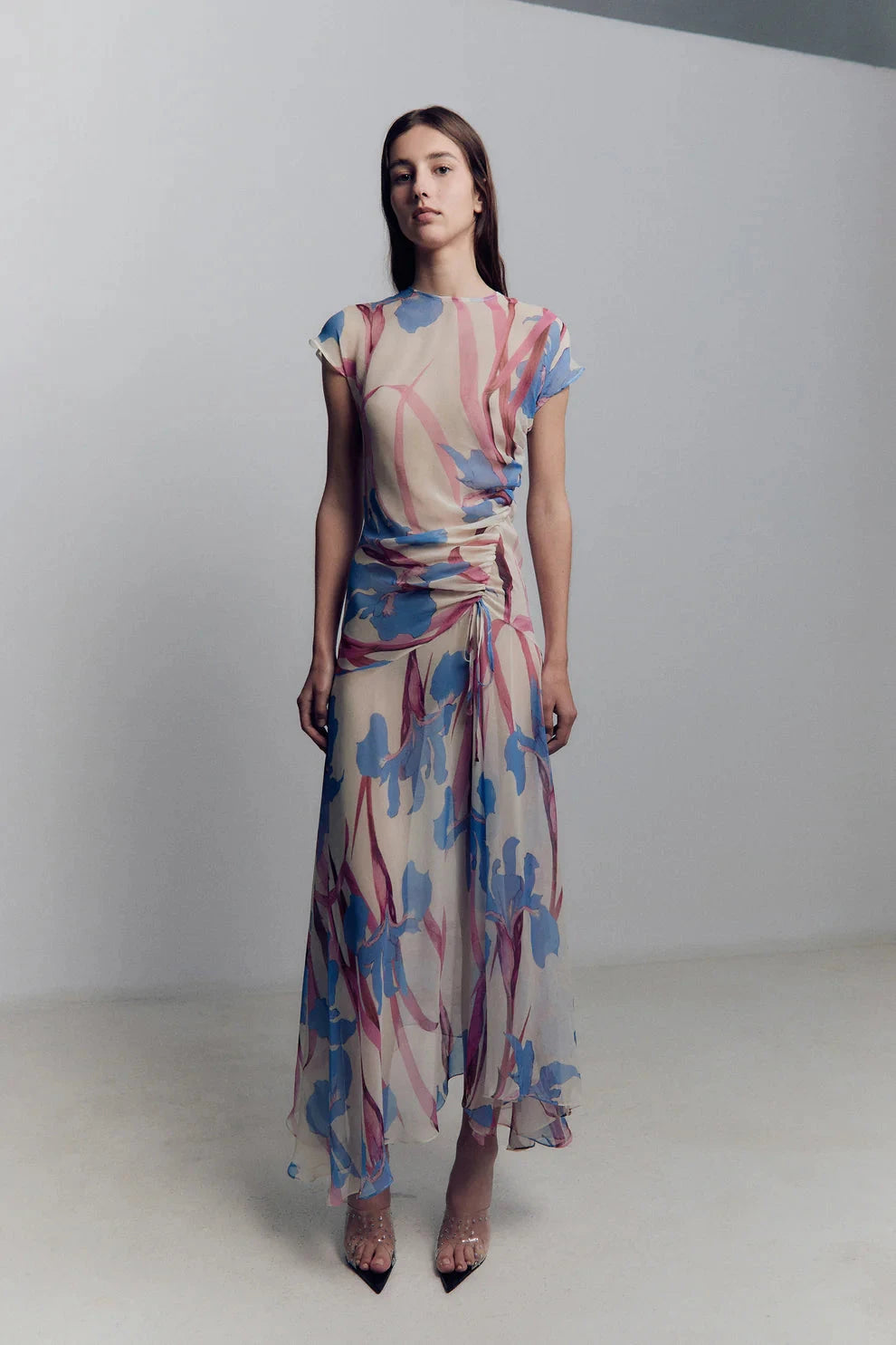 Iris Chiffon Midi Dress Dresses Juan Vidal