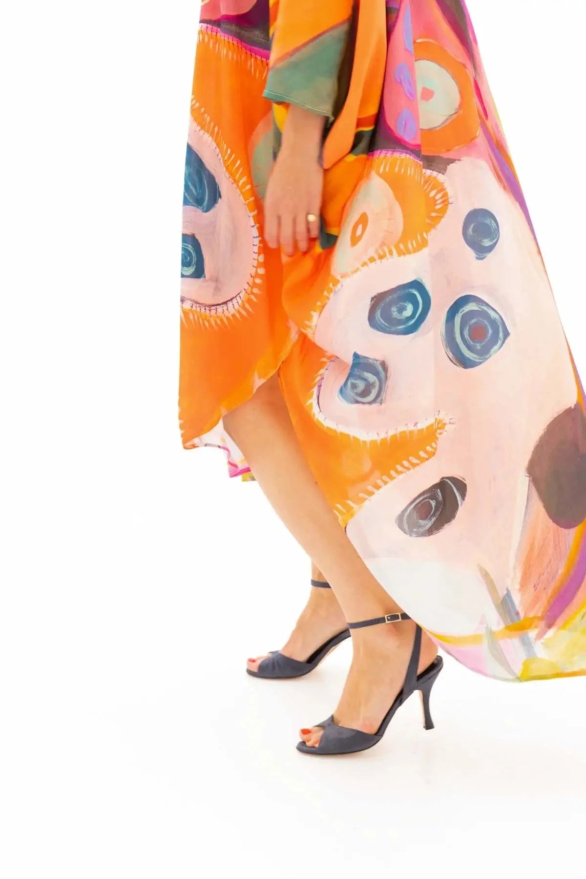 Jacqueline petroleo Heels Mint and Rose