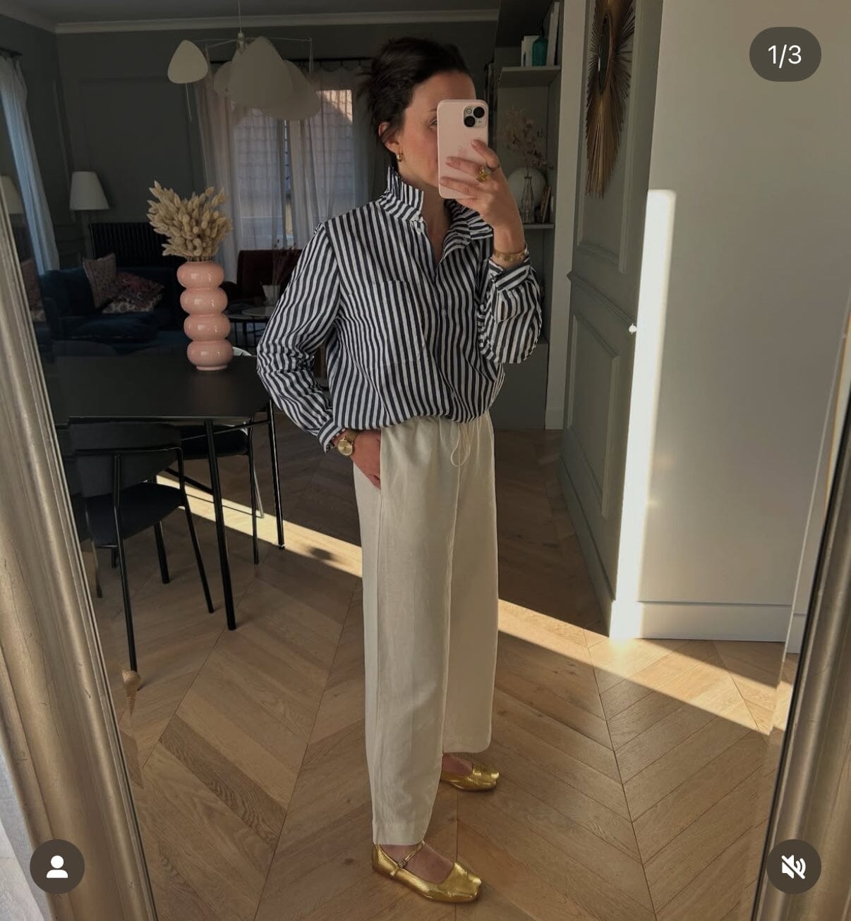 Julieta Mary Janes in Gold Leather Julieta AUGUSTA