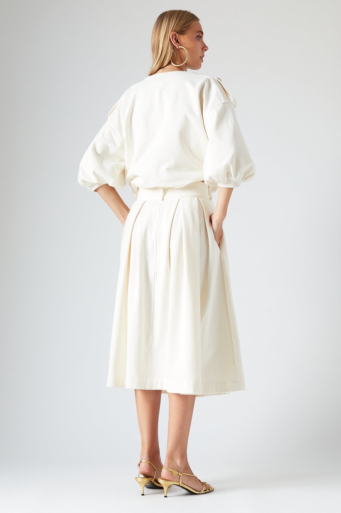 Keaton Skirt Cream Skirts The Label Edition