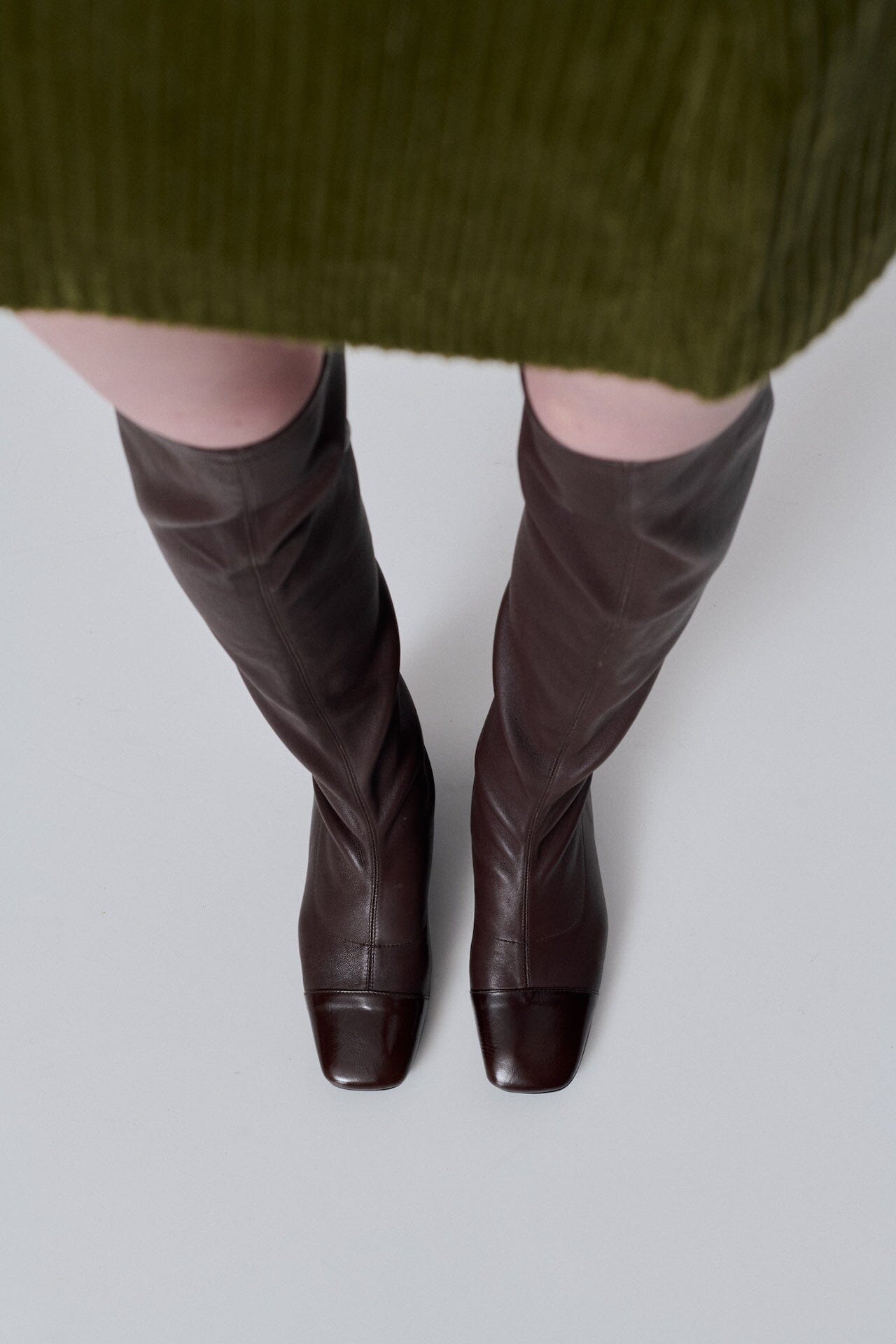 Kendall Boots in Chocolate Leather Boots AUGUSTA