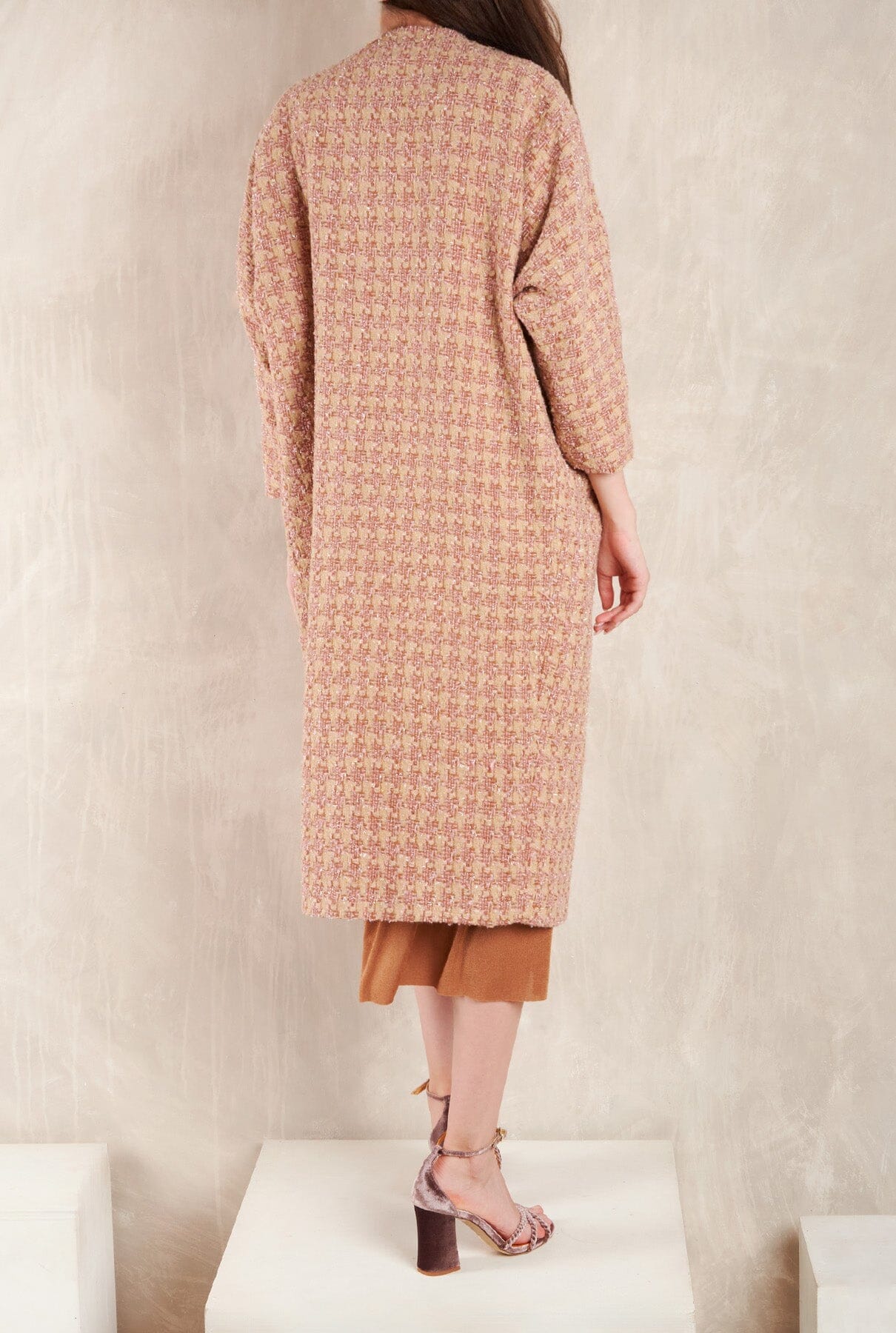 Kimono Joan Tweed Rosa Coats Duyos