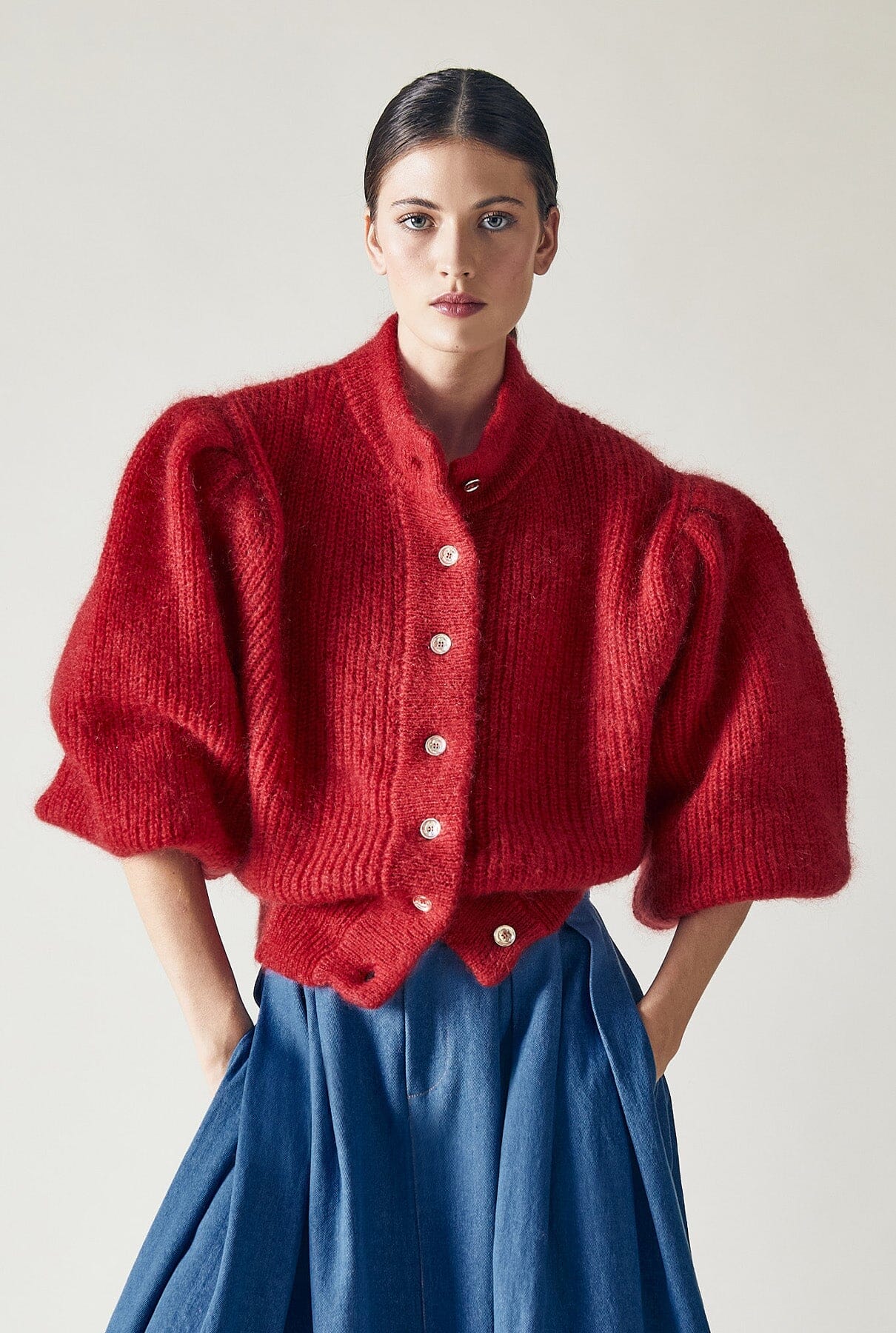 Leandra Cardigan Red Jackets The Label Edition