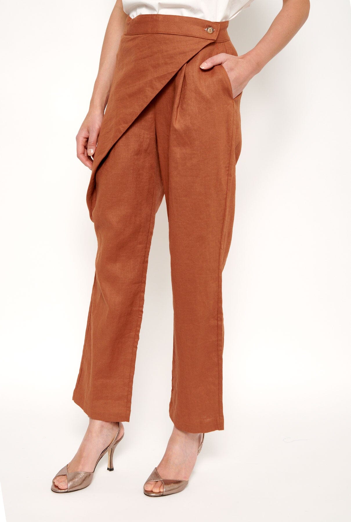Lite Linen: Coral (For Her) Trousers Mantalon 