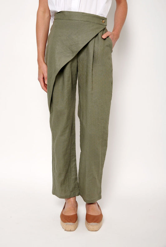 Lite Linen: Olive (For Her) Trousers Mantalon 