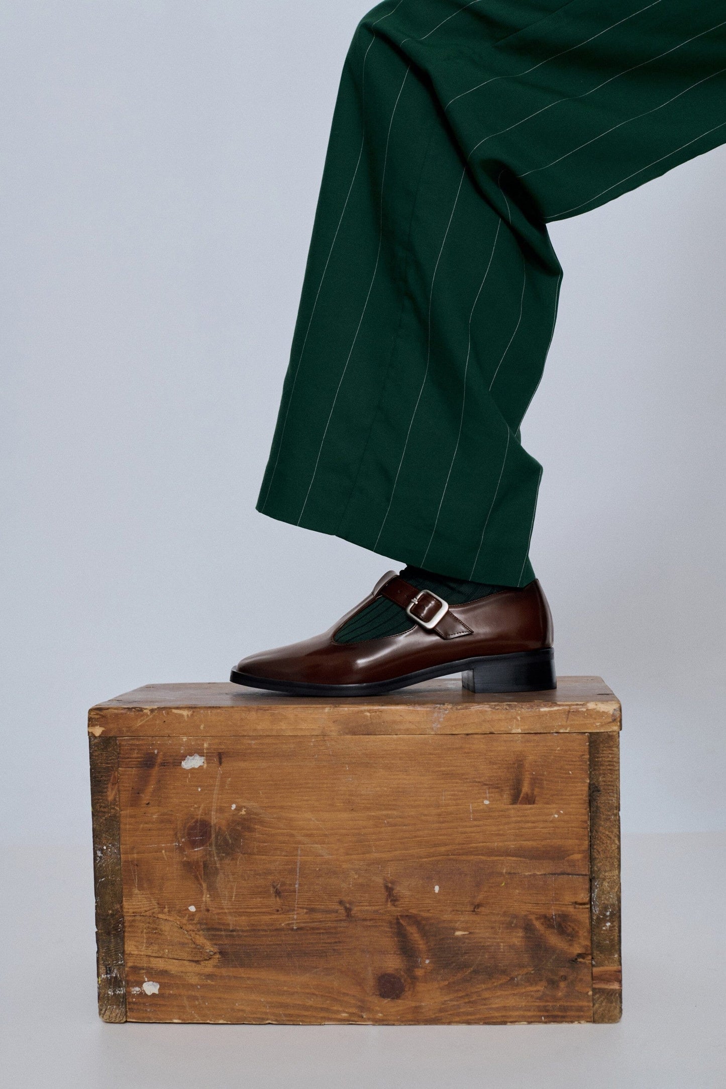 Lucy T-Bar in Caramel Leather Lucy AUGUSTA