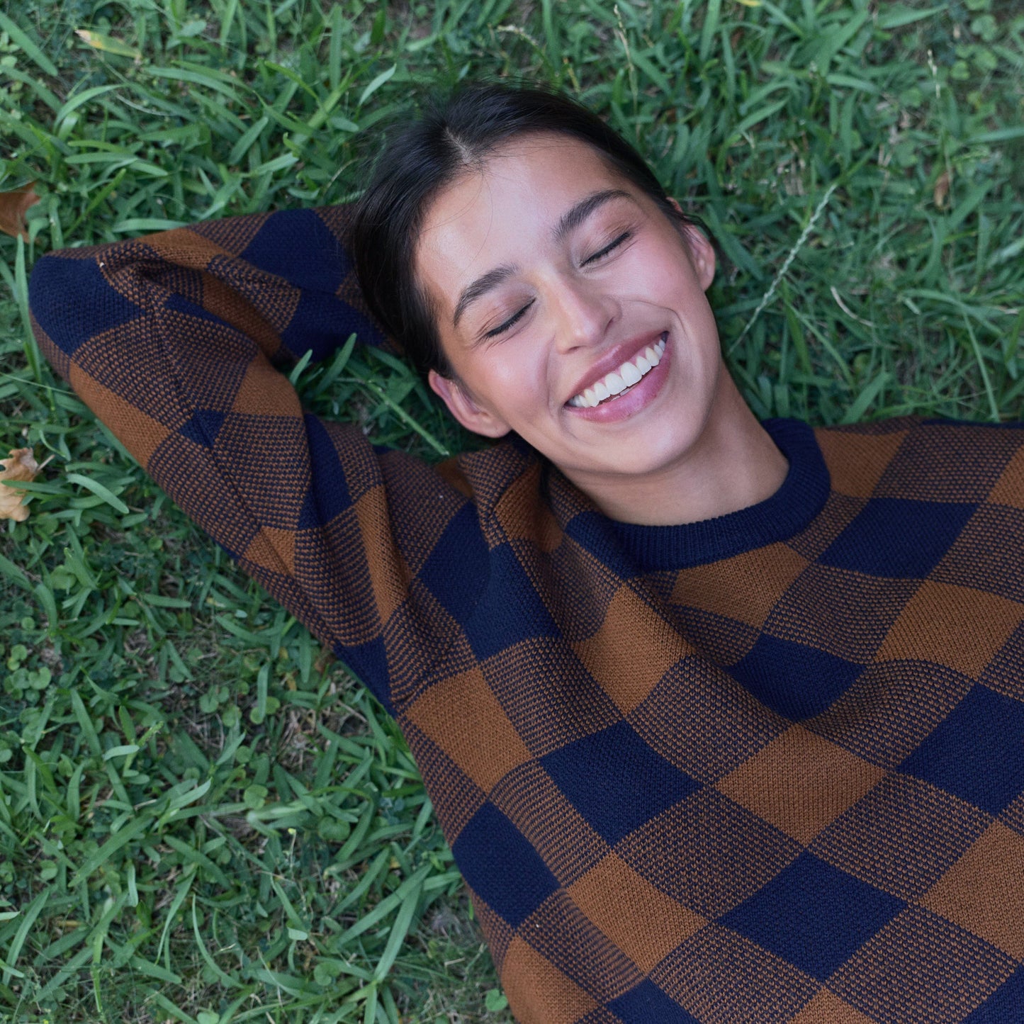 Lupe Crew Neck Argyle Sweaters Laia Alen