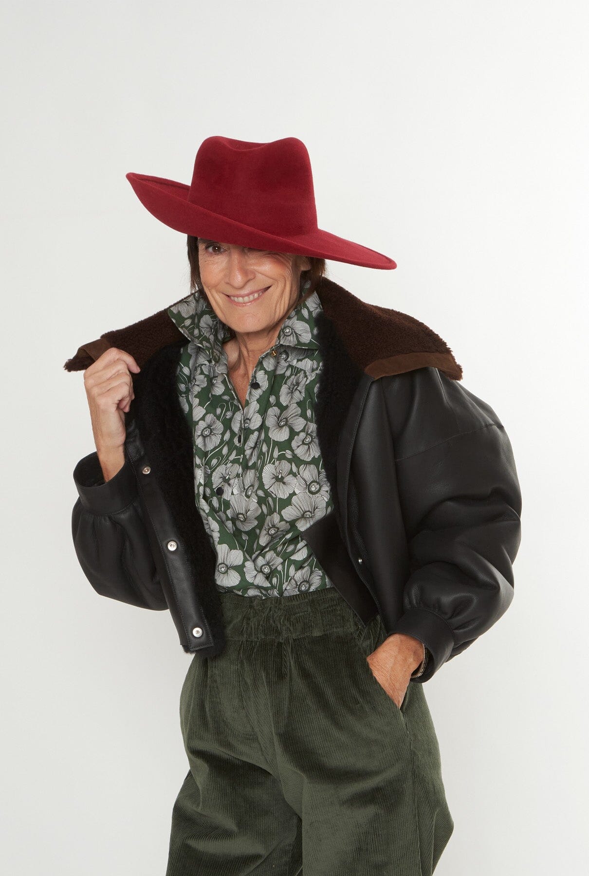 Magnolio Burgundy Hats Nana Golmar