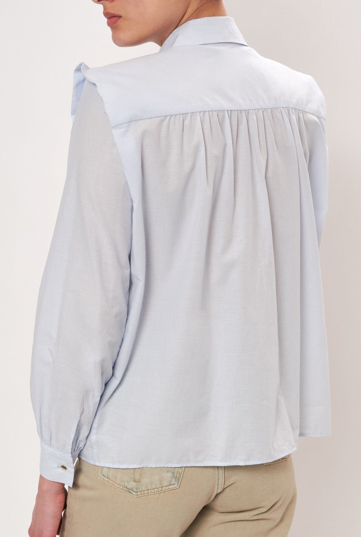 Marieta Voile Blue Shirts & blouses Julise Magon