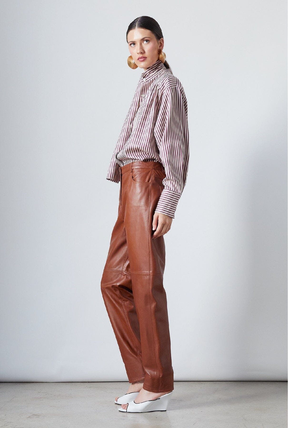 Marlon Pants Cognac Trousers The Label Edition