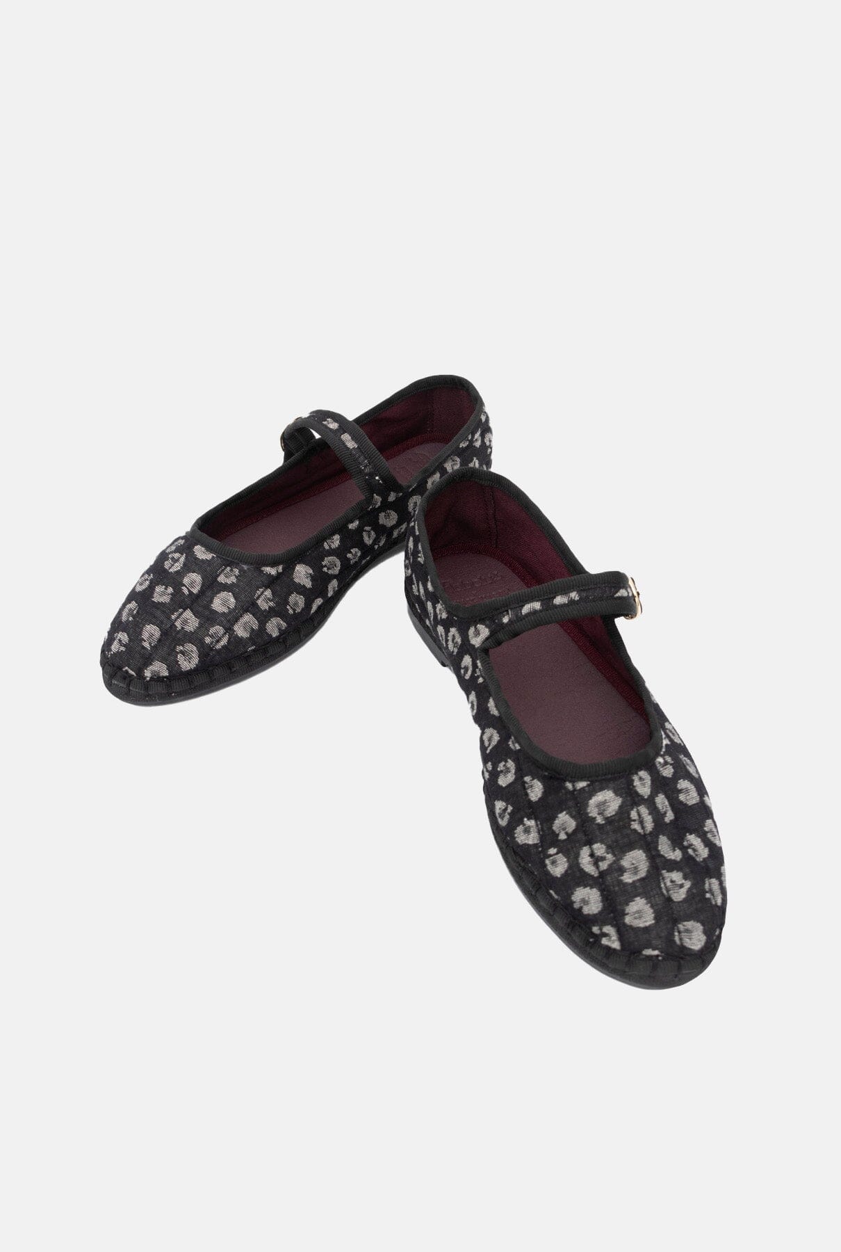 May Jane Leopard Black Flat shoes Julise Magon