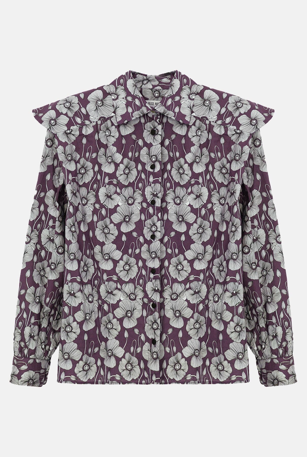 Miru Flowers Burgundy Shirts & blouses Julise Magon