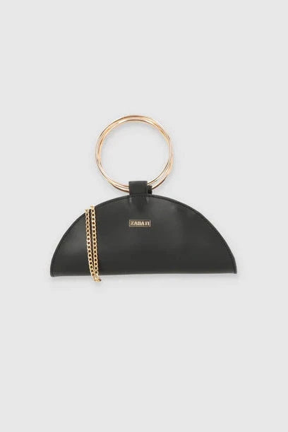 Moon piel negro Crossbody bags Zahati