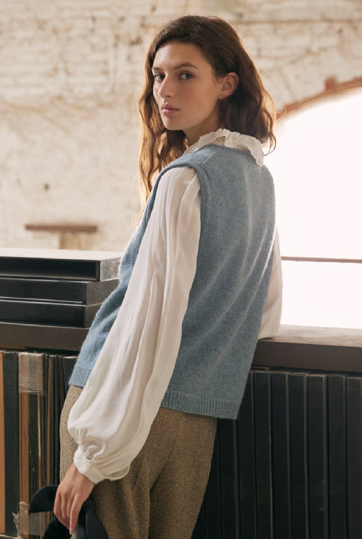 Mumi bow vest - Sky Blue Vests Laia Alen