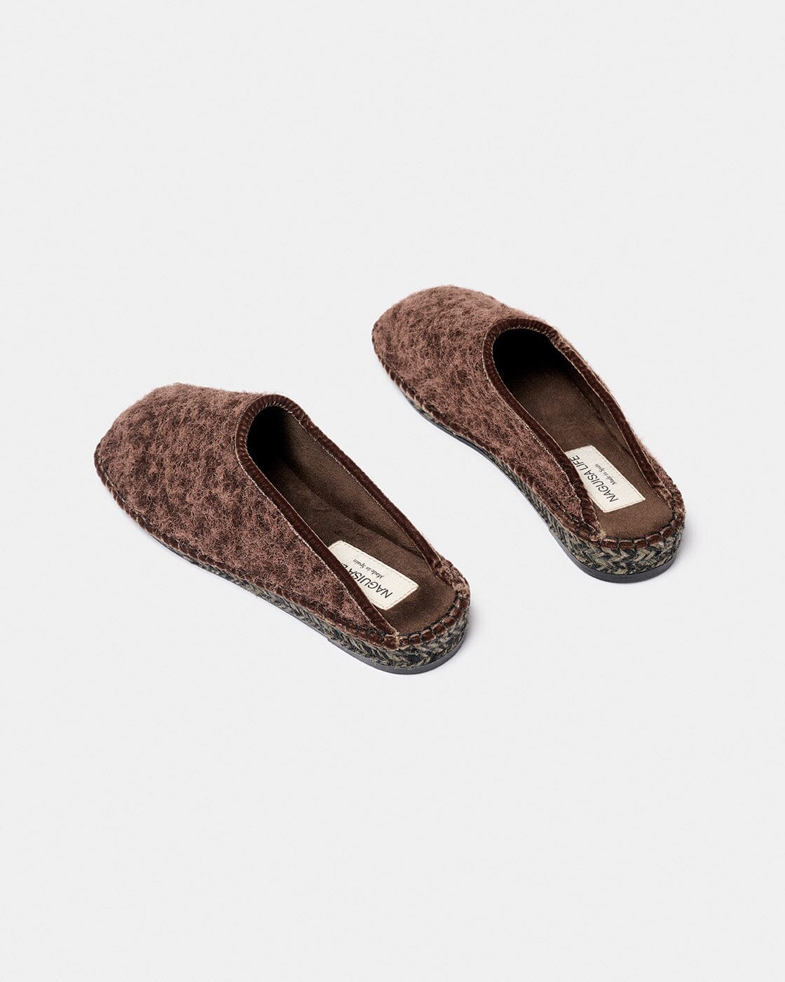 NAMO MARRON OSCURO BOUCLE Wedges Naguisa