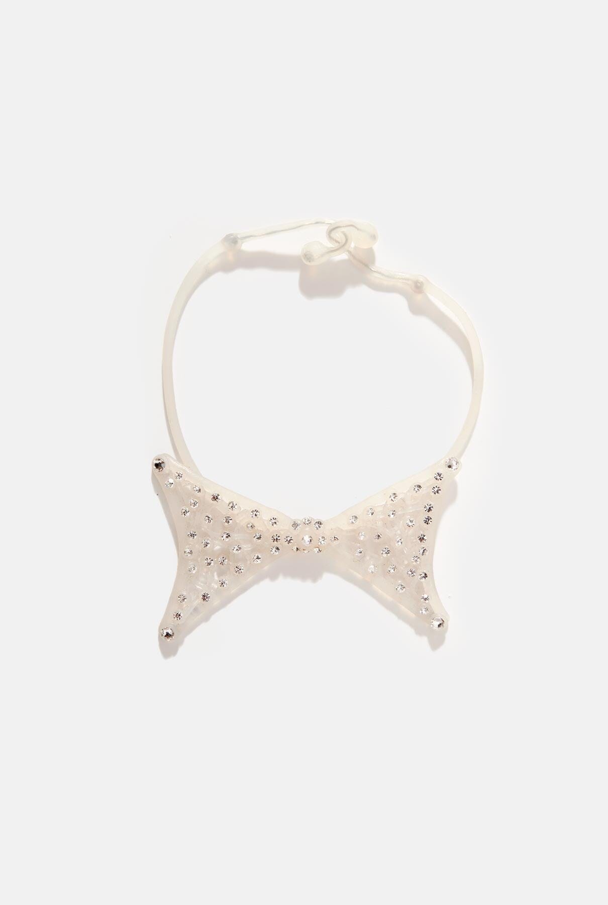 Pajarita Smoking Transparente Cristal Necklaces Joaquin Blanco