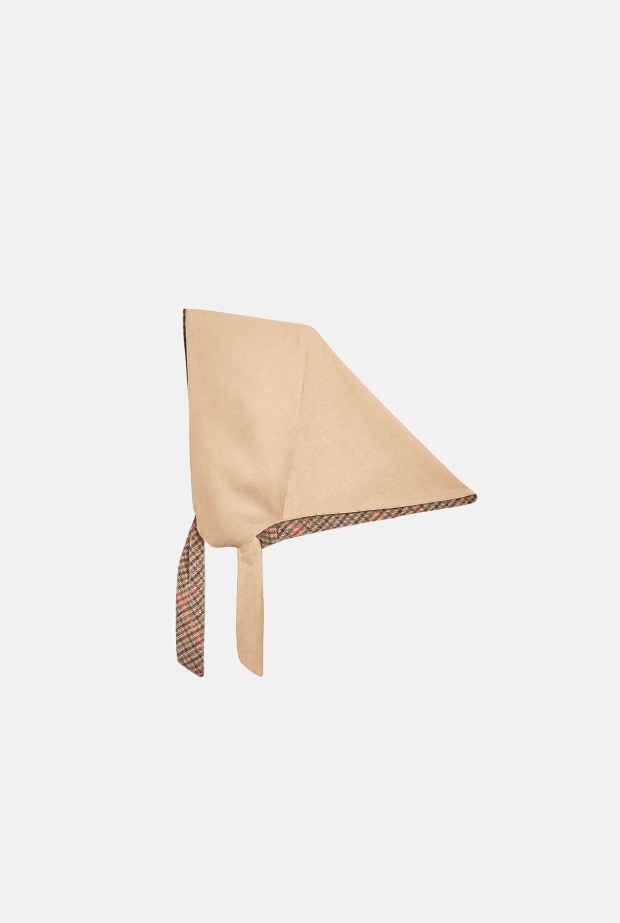 Pañoleta de algodón beige Nara Hats Kolonaki