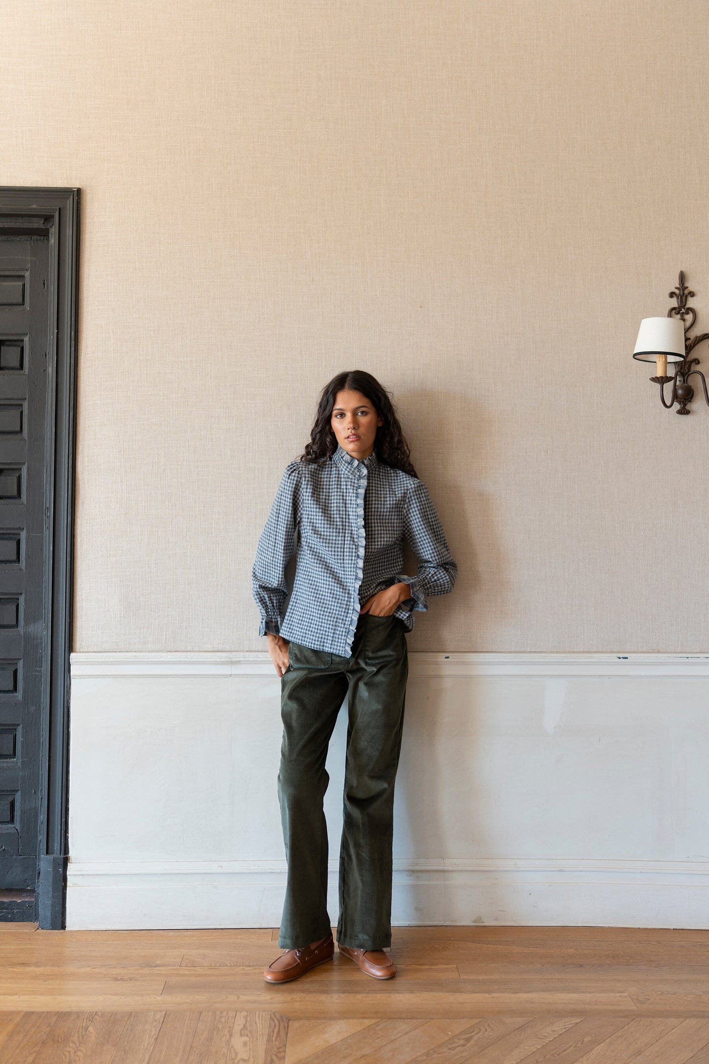 Pantalón pana verde Trousers Vano Studio