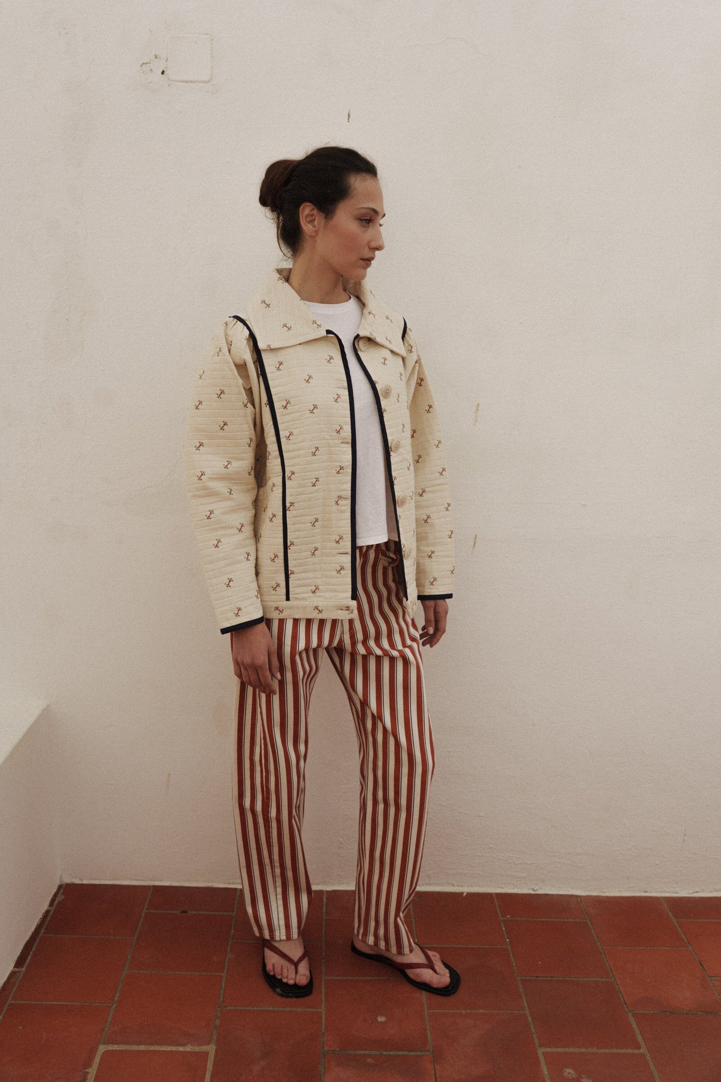 PANTALÓN TRIFLO NARANJA Trousers Himba Collection