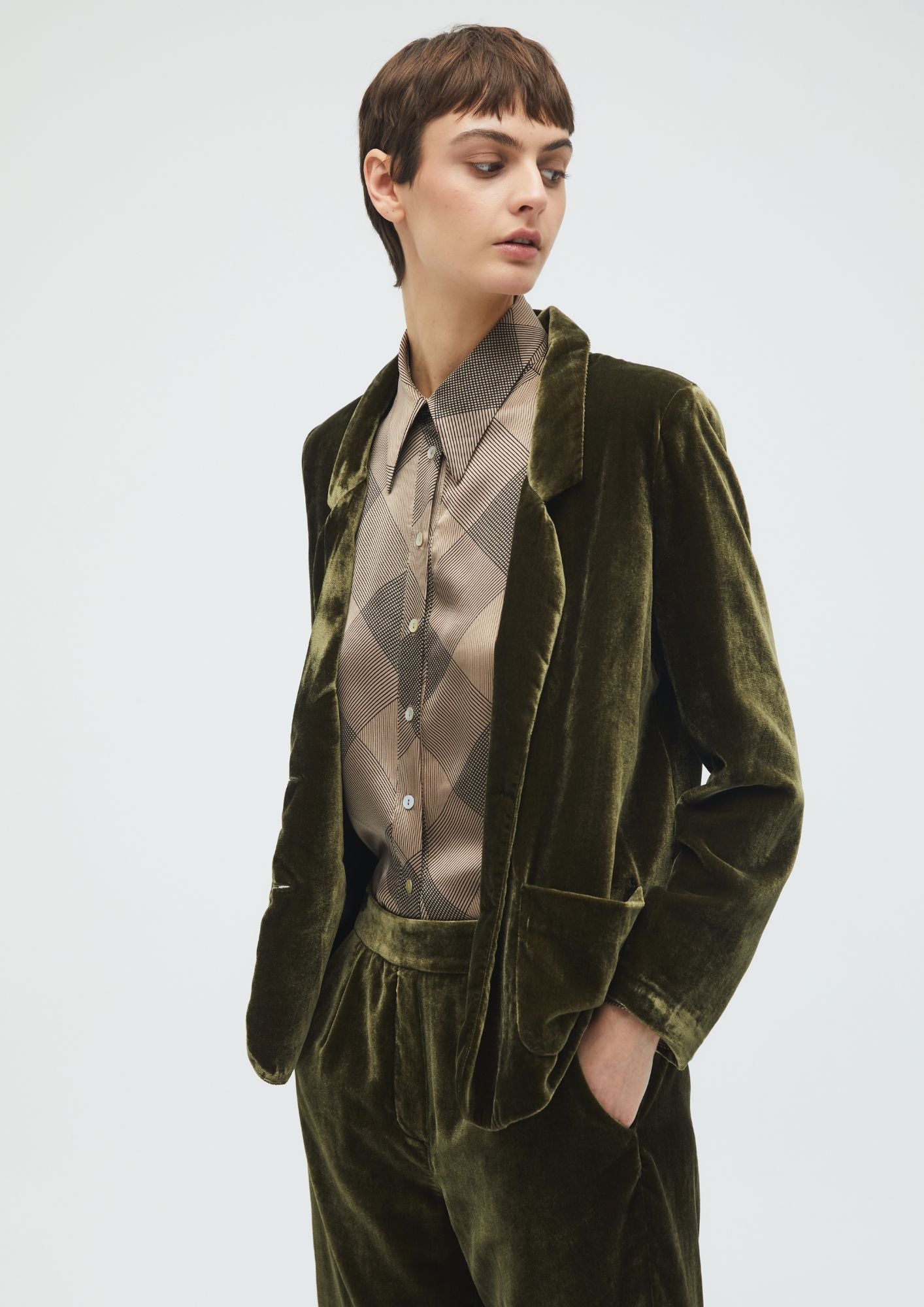 PANTS VELVET Trousers Commelle