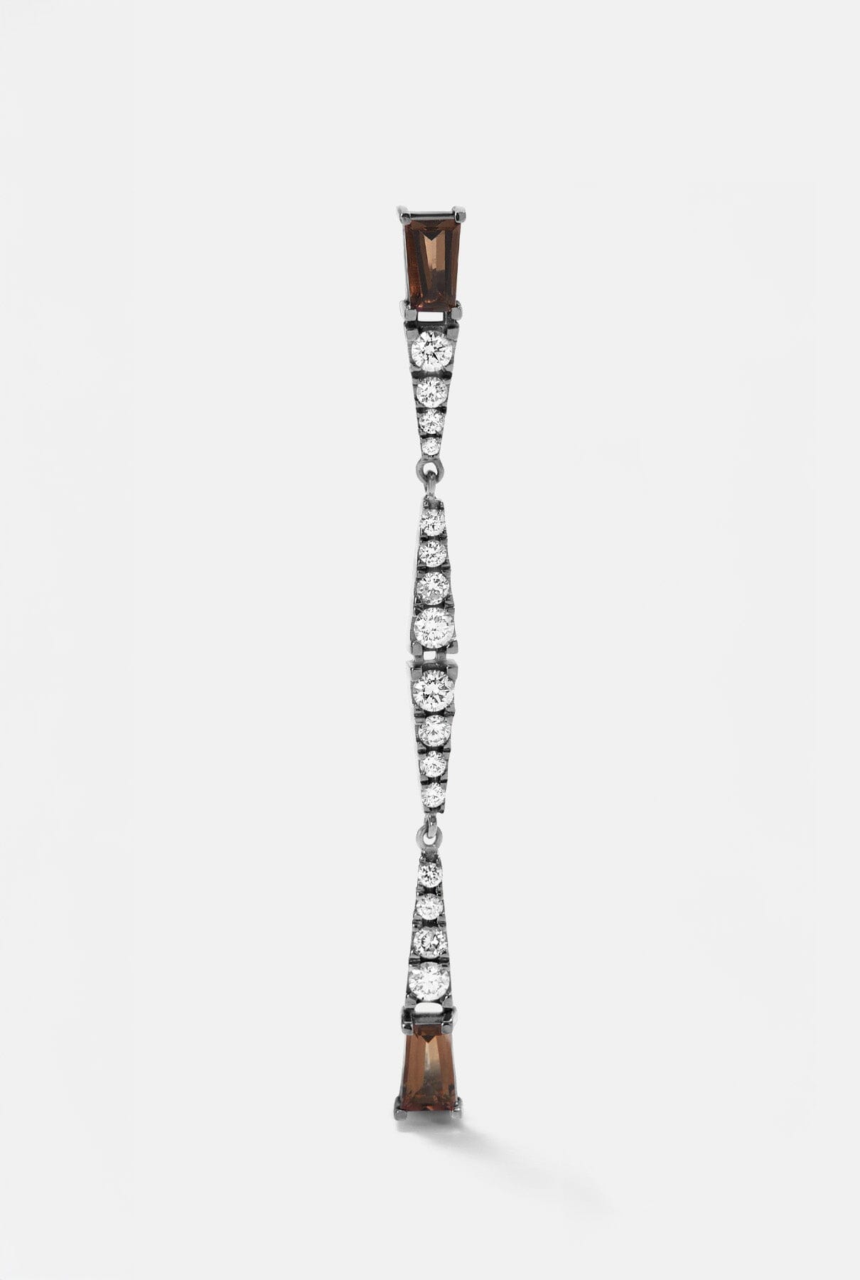 Pendiente Smoky Club Largo Earrings Gold & Roses