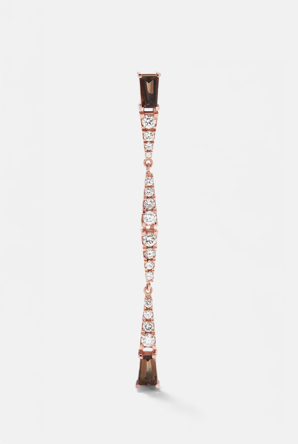 Pendiente Smoky Club Largo Earrings Gold & Roses