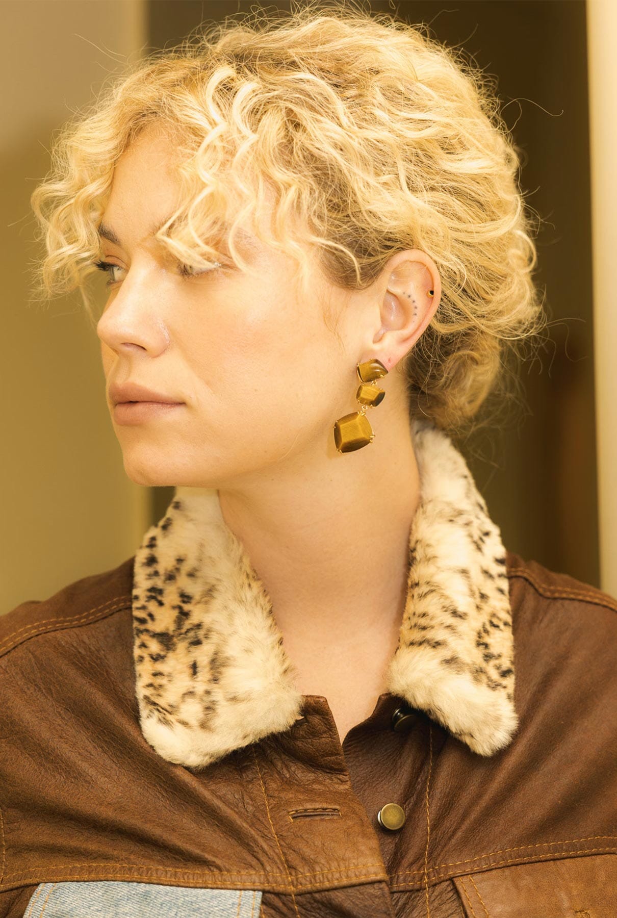 Pendientes Apolo Ojo Tigre Earrings Coolook