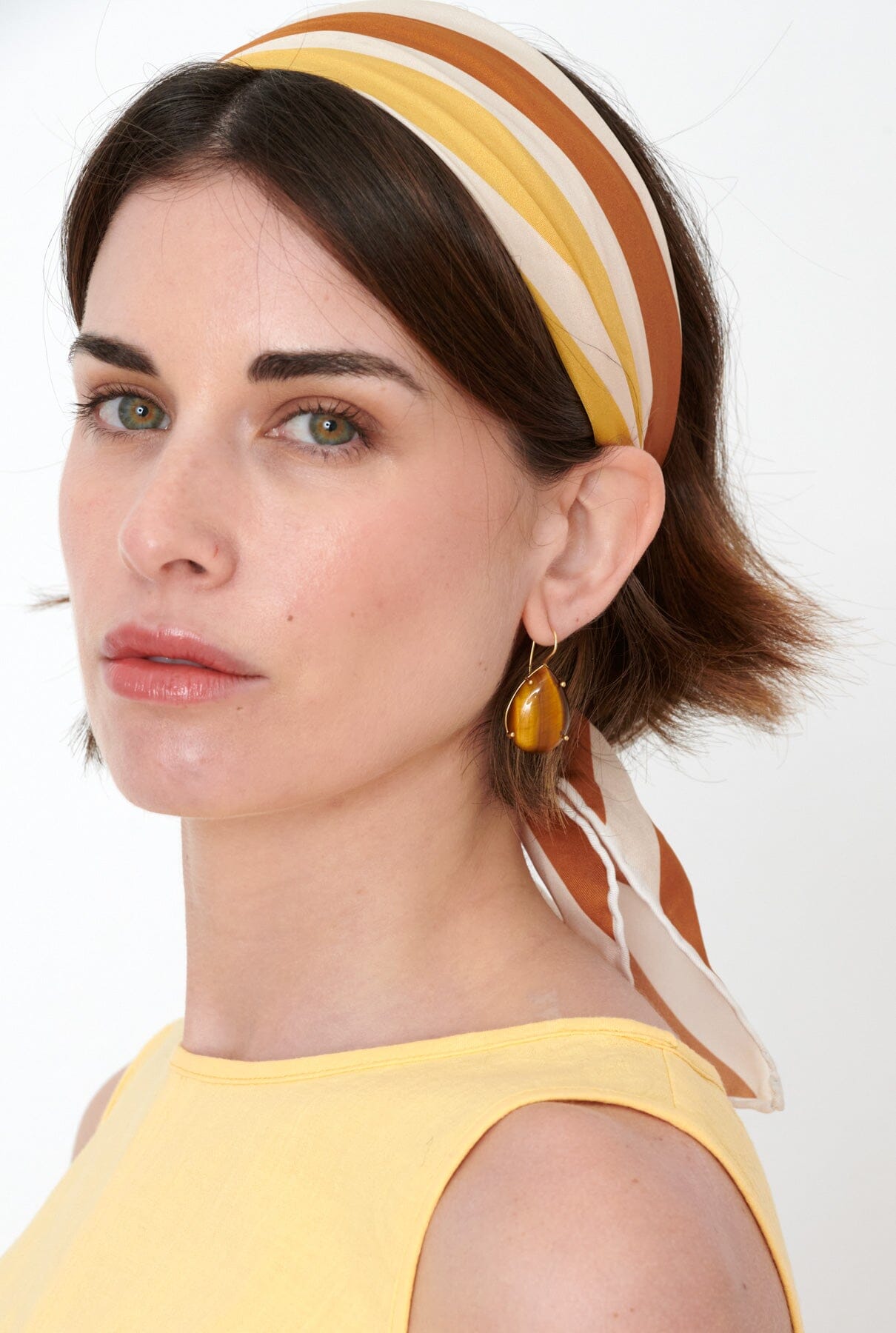 Pendientes cabouchon max ojo de tigre Earrings SOY FASCINANTE