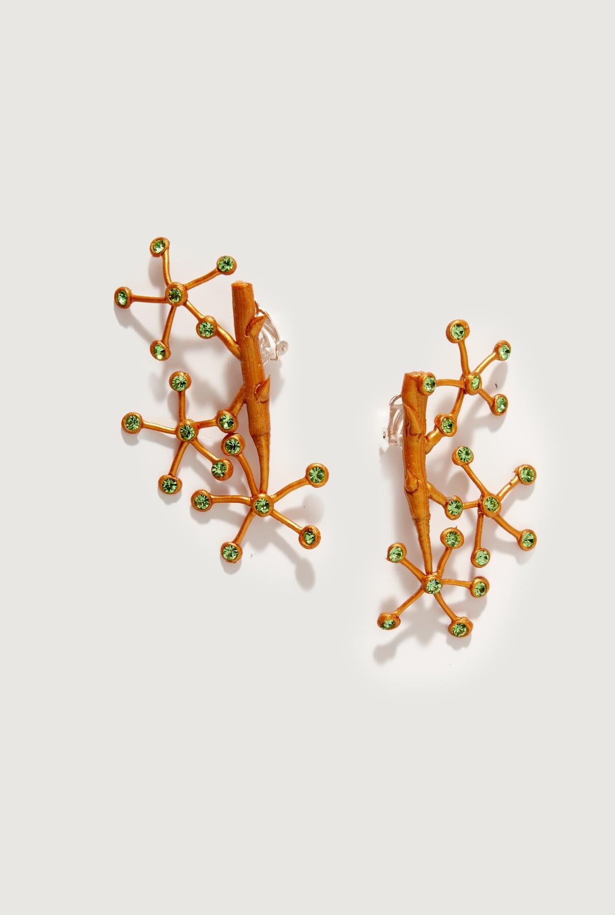 Pendientes Fernandina Oro Piedra Azul Earrings Joaquin Blanco