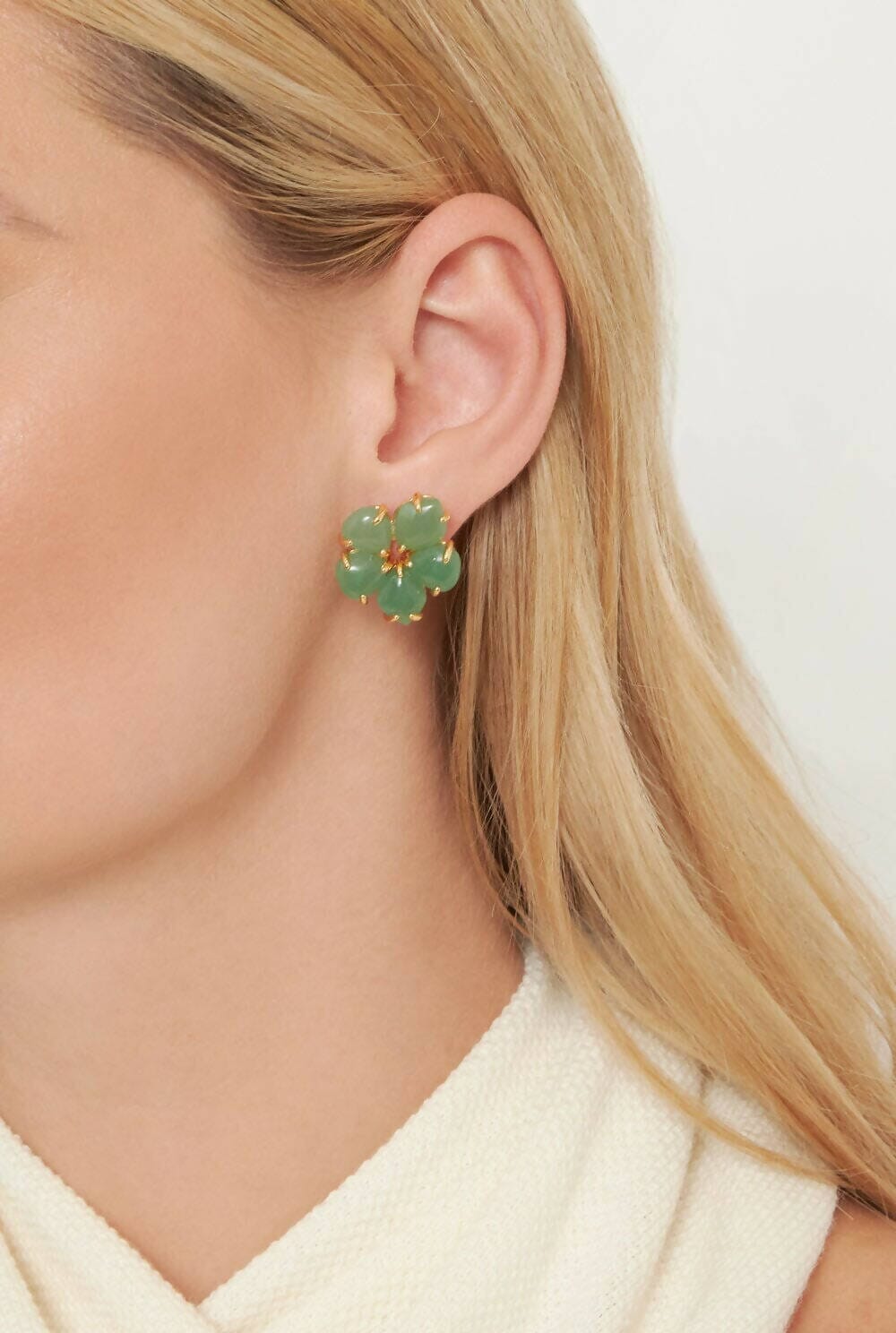 Pendientes Hibiscus Aventurina Pendientes Coolook