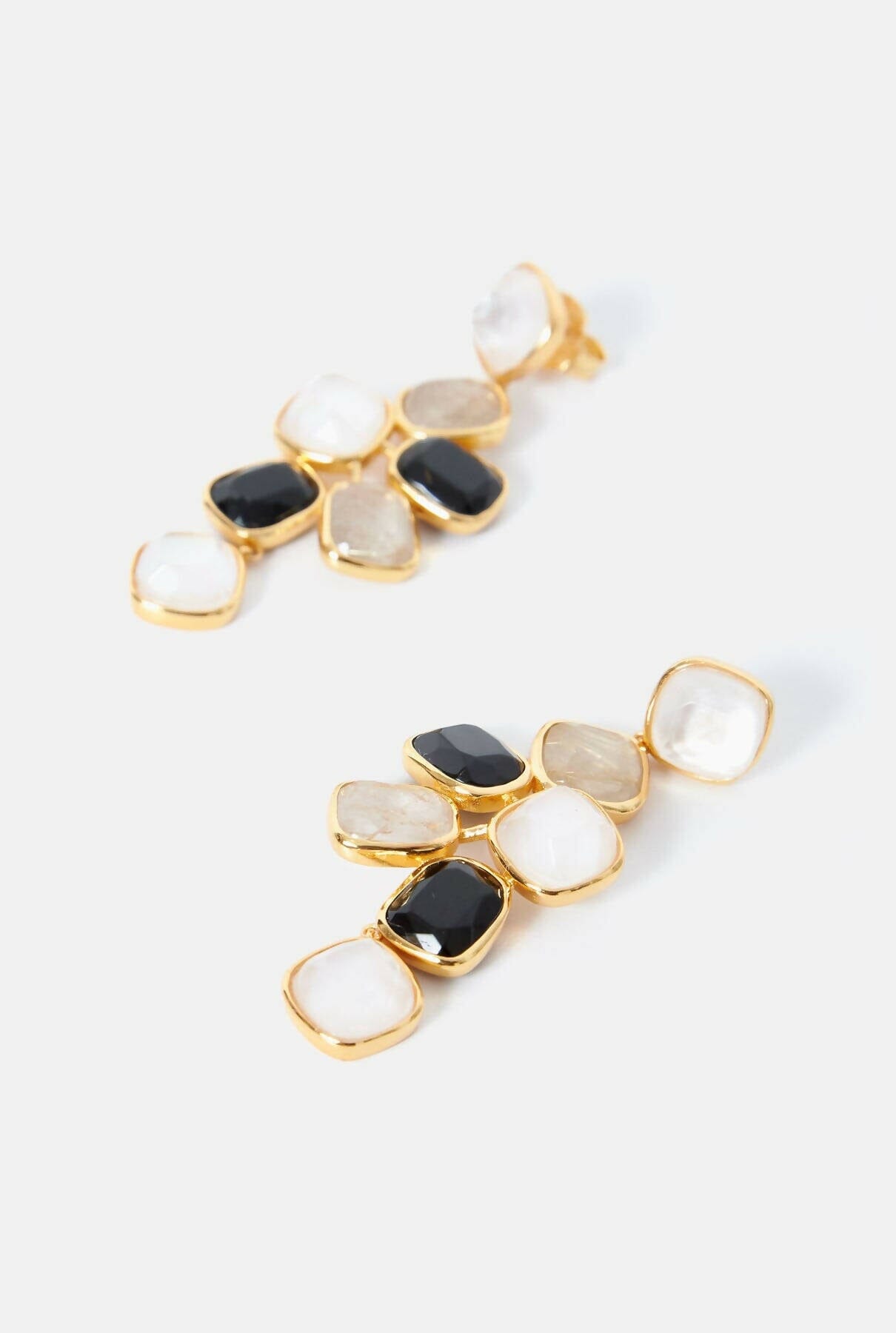 Pendientes Hydra Mix Mop, Ónix y Rutilo Earrings Coolook