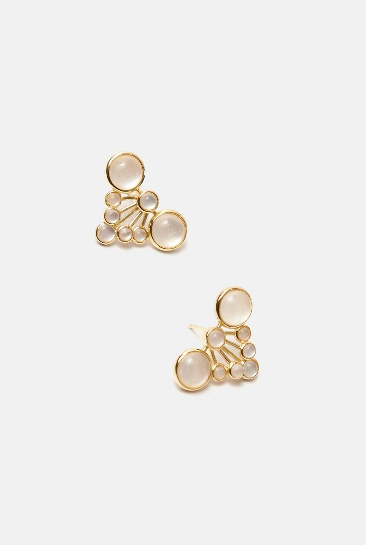 Pendientes Kiemen madreperla blanca Earrings Coolook