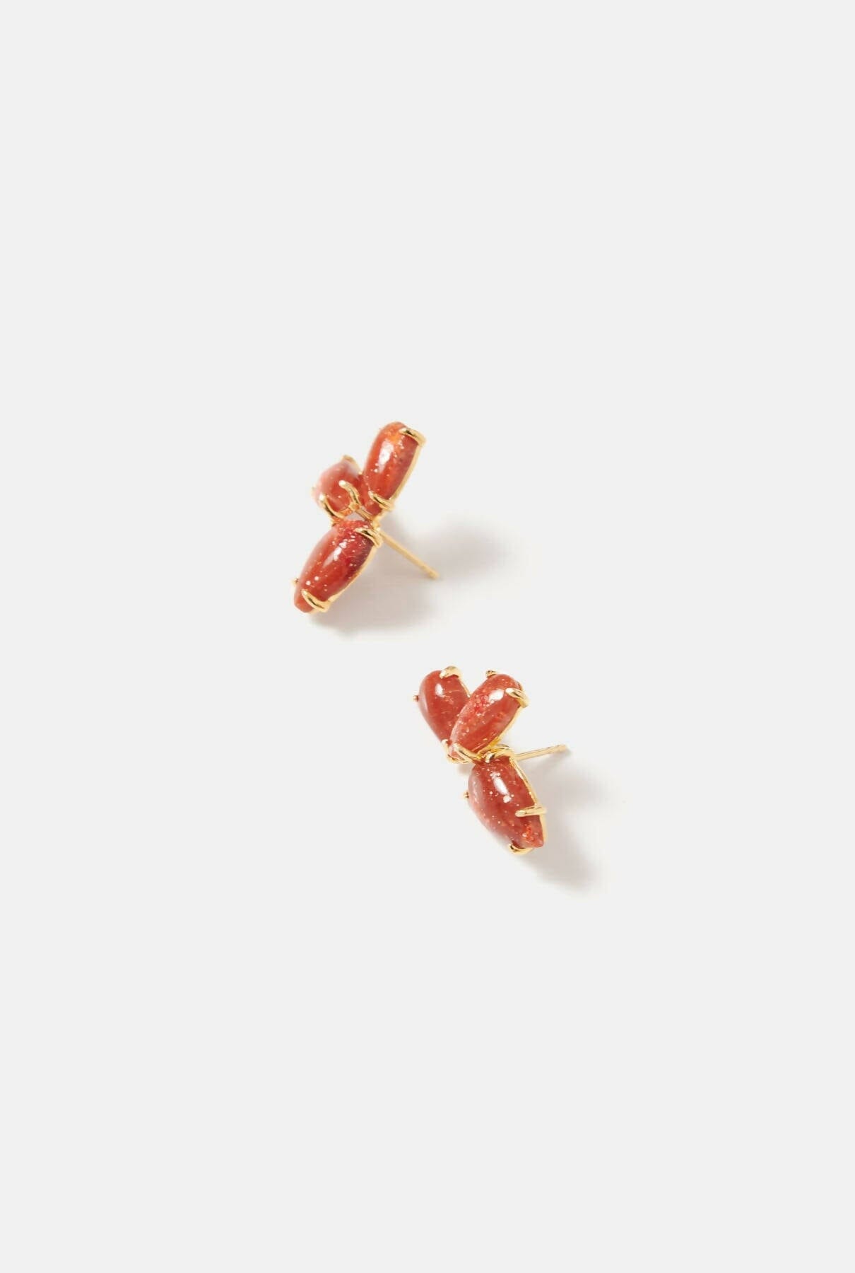 Pendientes Maranta Coral Rojo Pendientes Coolook