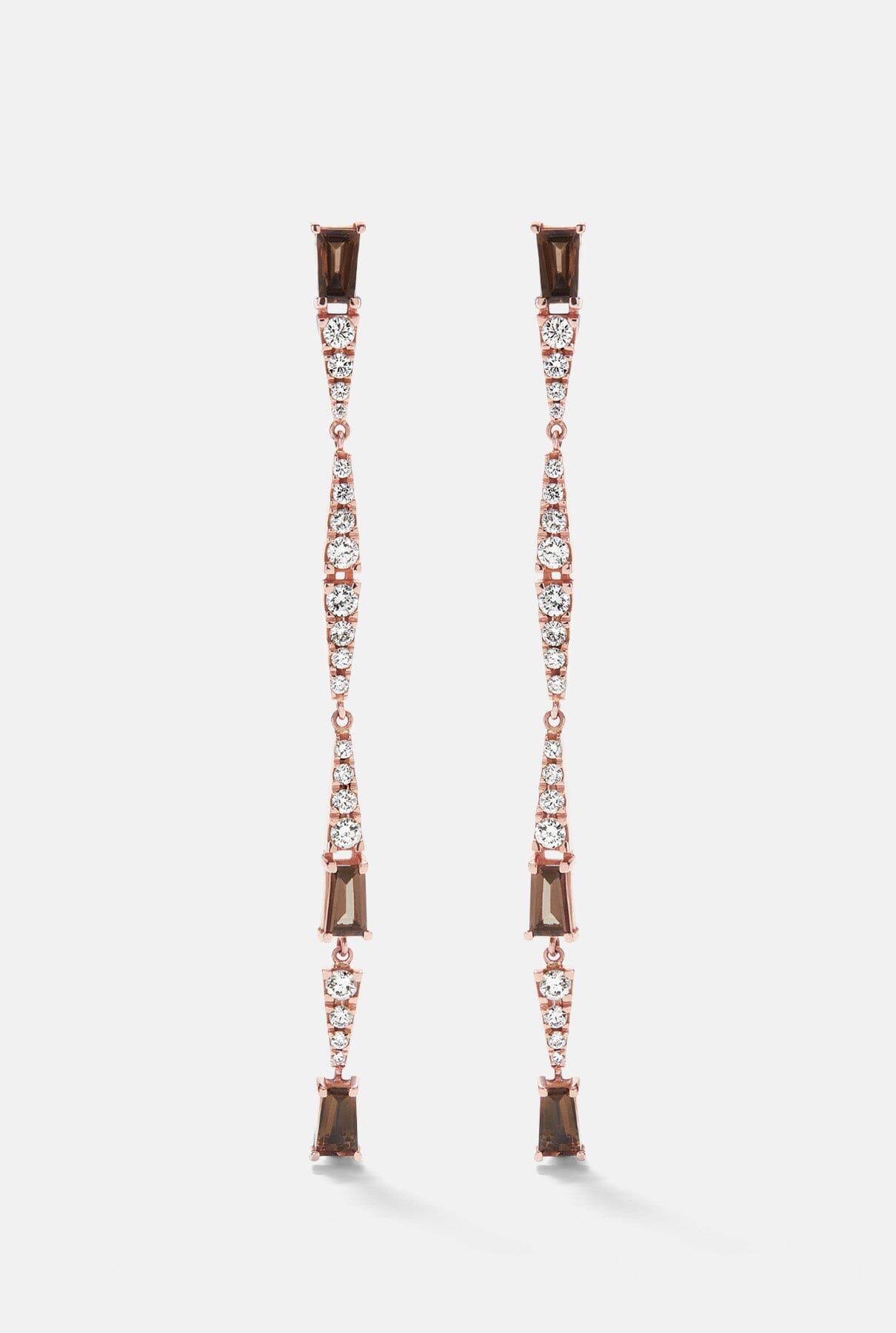 Pendientes Smoky Club Extra Largos Smoky Club Extralong earrings Earrings Gold & Roses