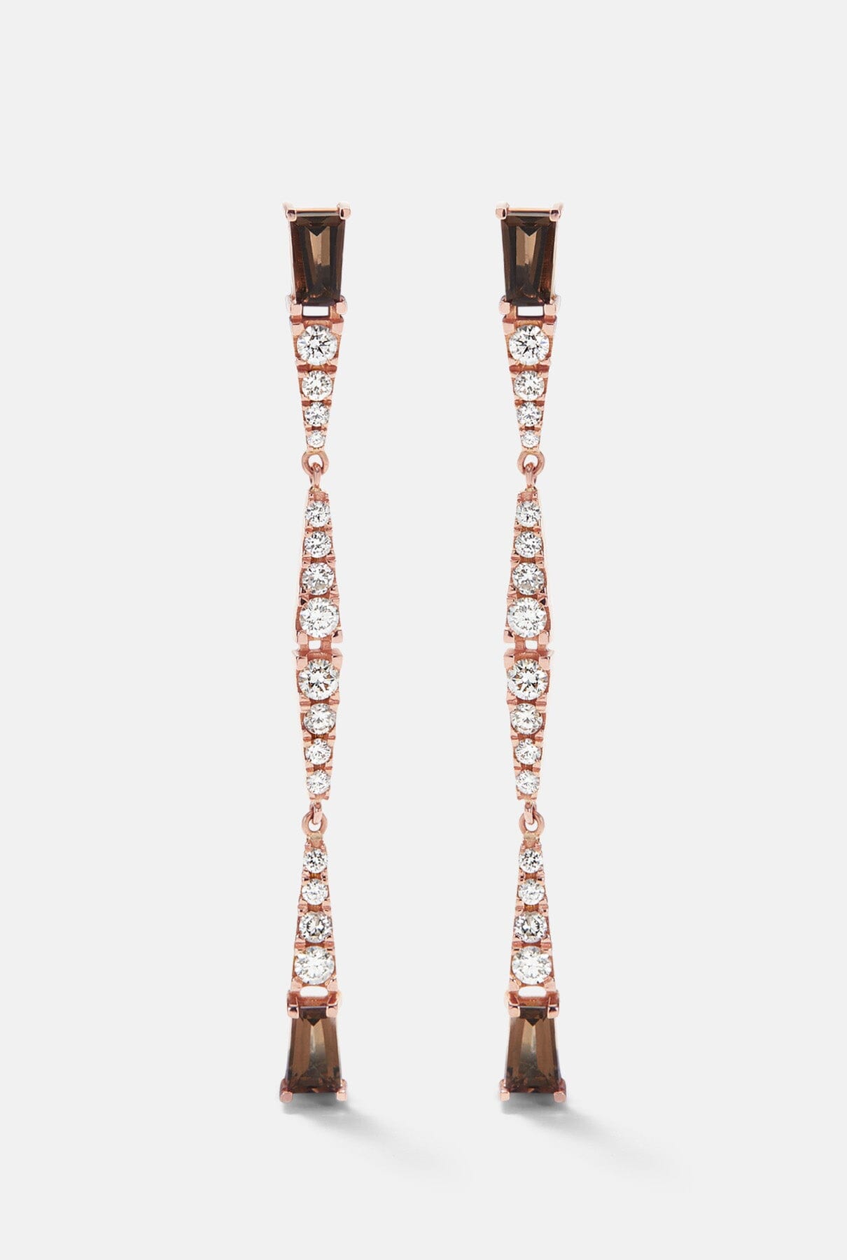 Pendientes Smoky Club Largos Smoky Club Long earrings Earrings Gold & Roses